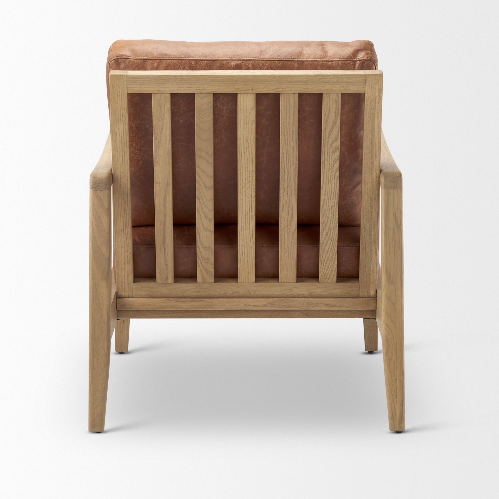 Raeleigh Tan Faux Leather Accent Chair - Central Designs