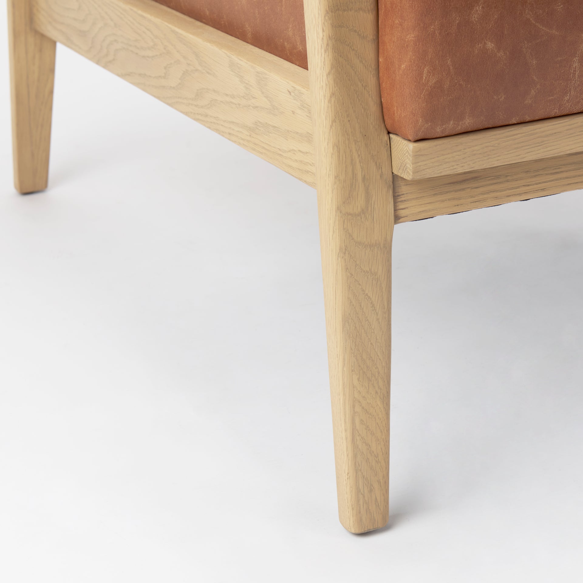 Raeleigh Tan Faux Leather Accent Chair - Central Designs