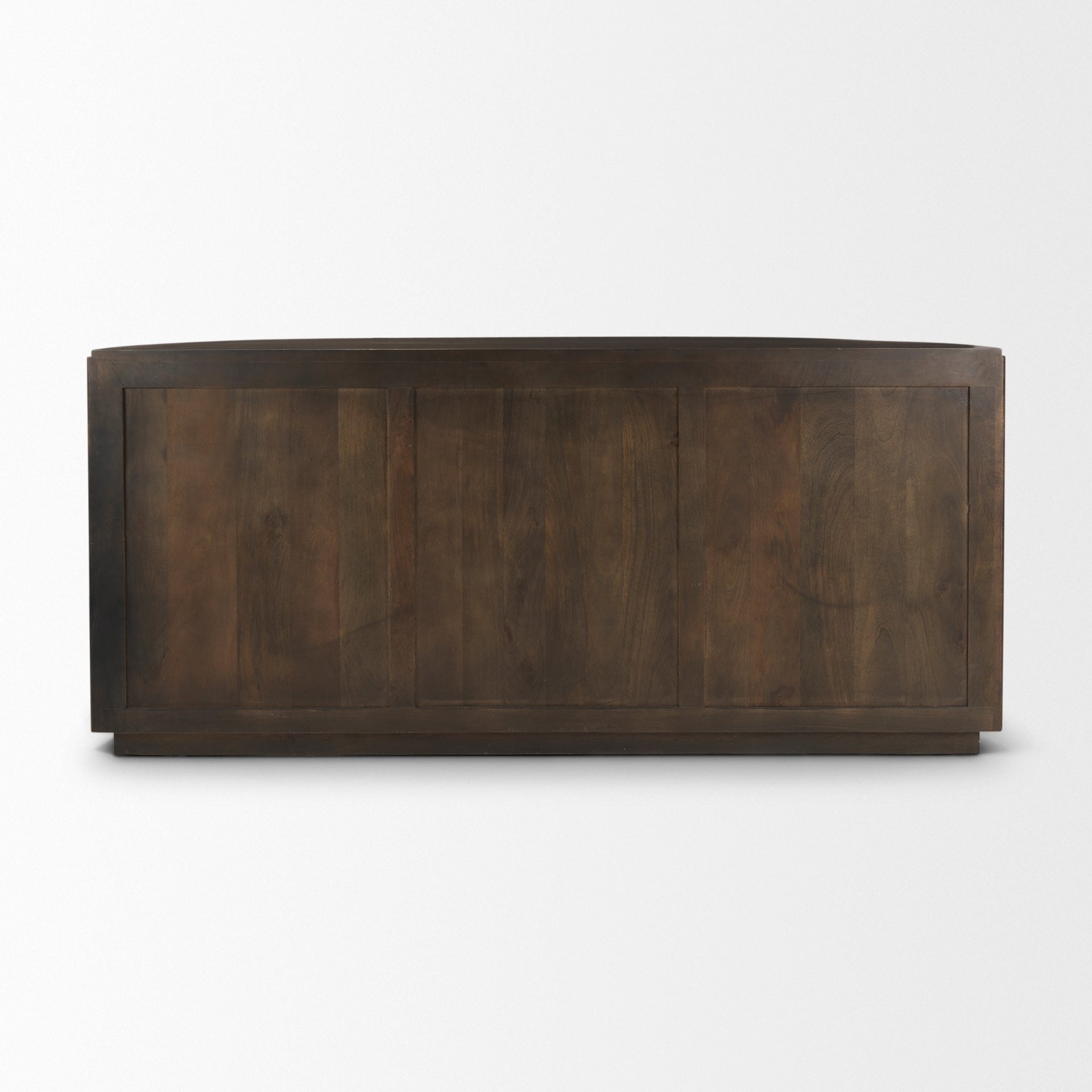 Terra 72L x 18W x 32H Dark Brown Wood Fluted Sideboard - Central Designs