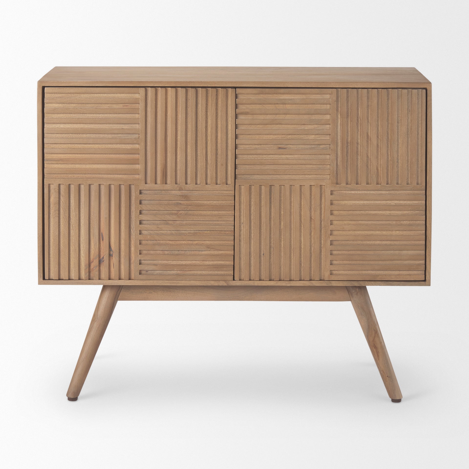 Sable 37.0L x 17.0W x 30.5H Light Brown Wood Accent Cabinet - Central Designs