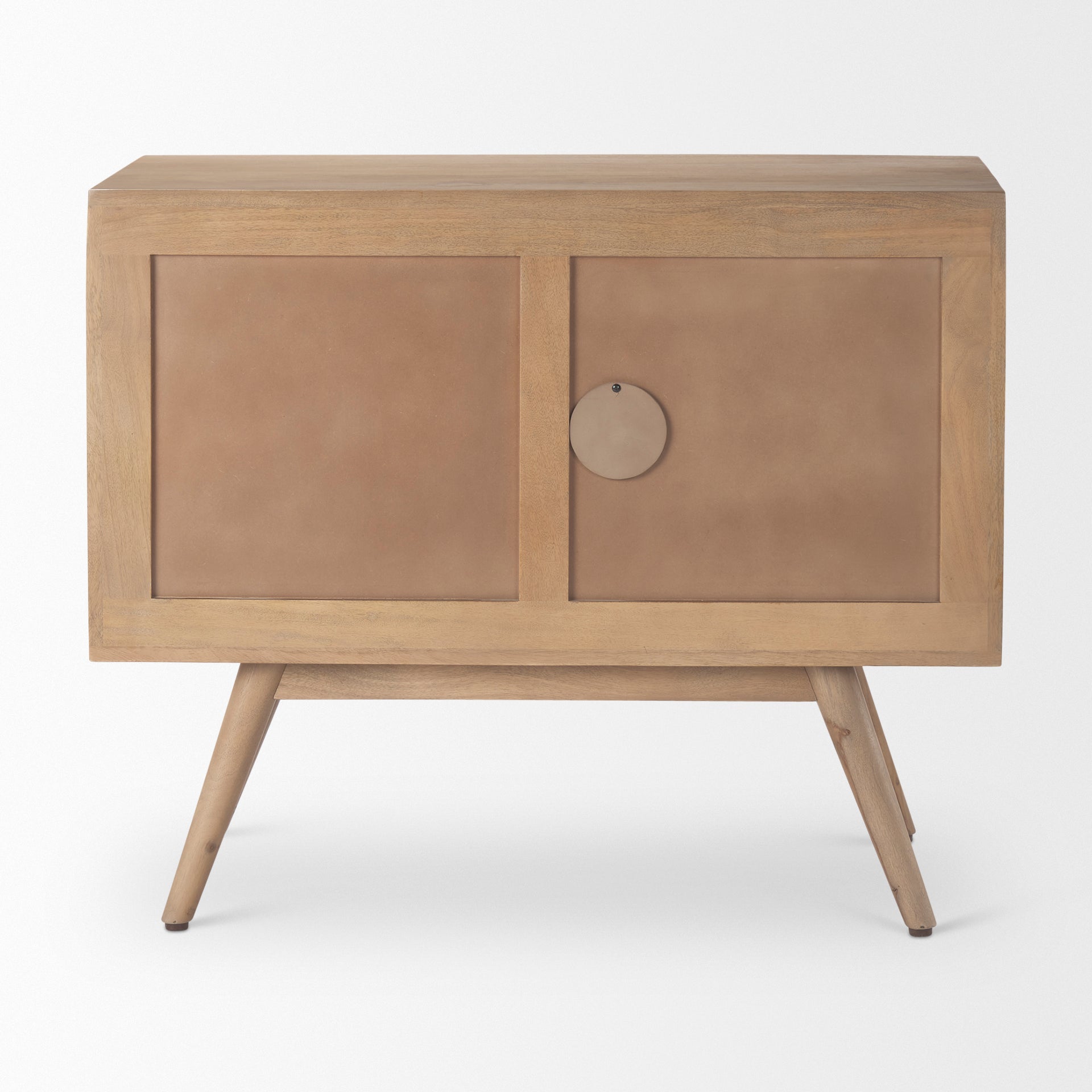 Sable 37.0L x 17.0W x 30.5H Light Brown Wood Accent Cabinet - Central Designs