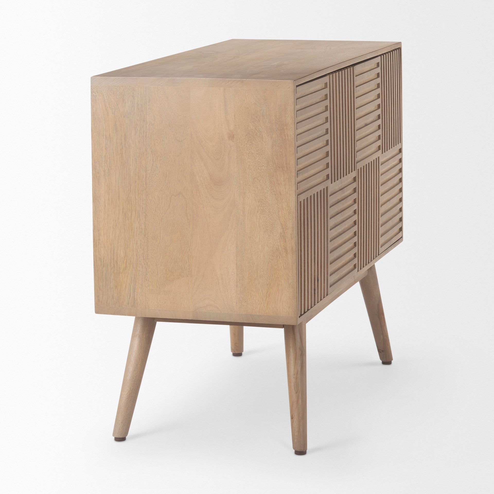 Sable 37.0L x 17.0W x 30.5H Light Brown Wood Accent Cabinet - Central Designs