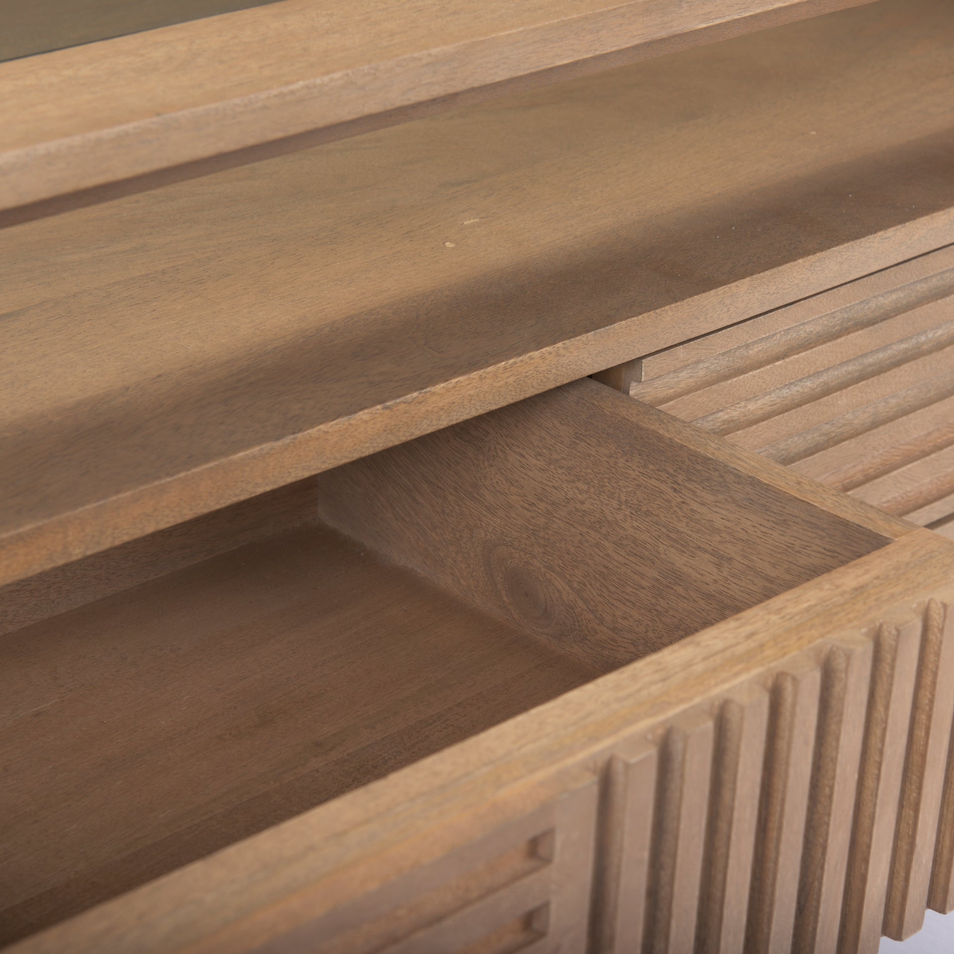 Sable 38.0L x 27.0W x 18.0H Light Brown Wood Coffee Table - Central Designs