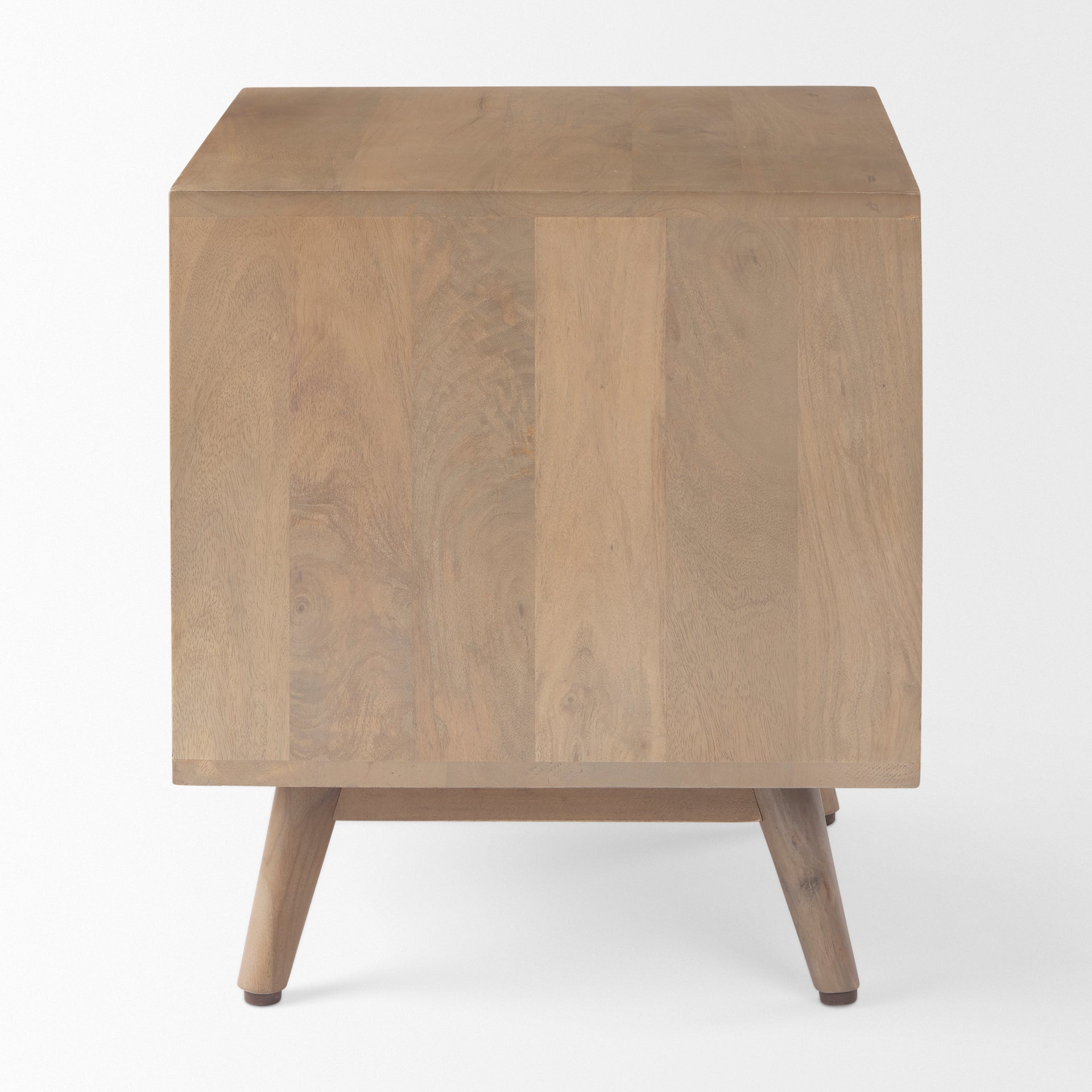 Sable  19.0L x 19.0W x 21.5H Light Brown Wood Side Table