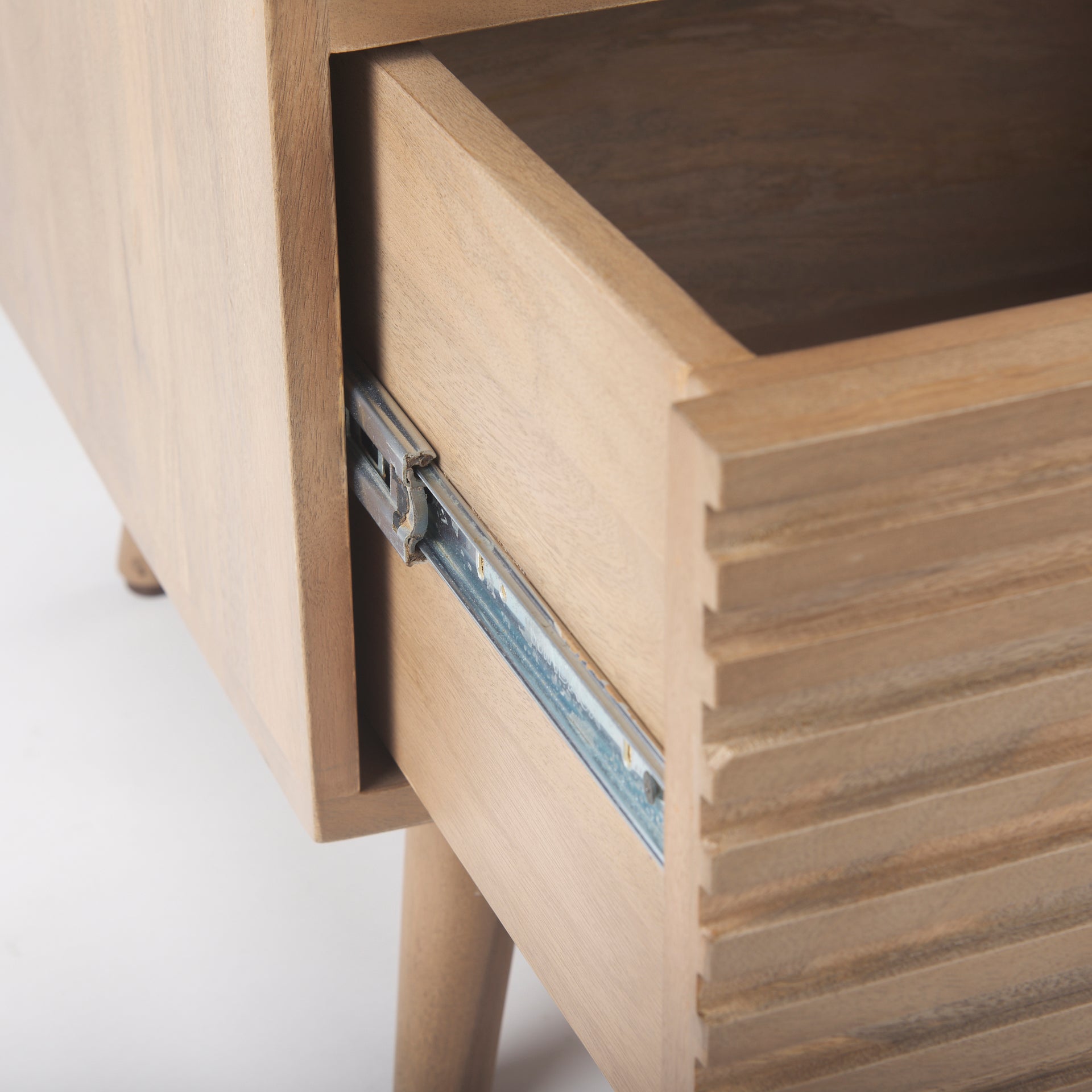 Sable 19.0L x 19.0W x 21.5H Light Brown Wood Side Table - Central Designs