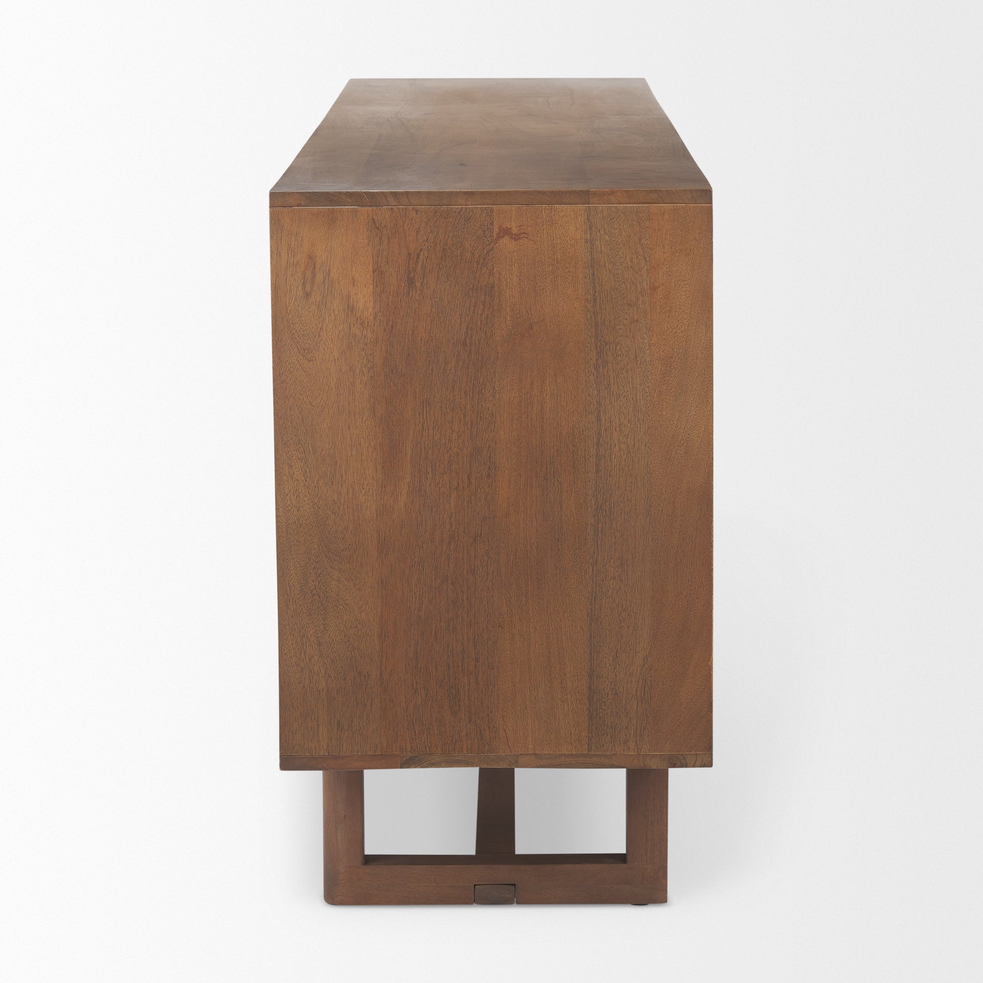 Grier Medium Brown Solid Wood W/Cane Sideboard - Central Designs