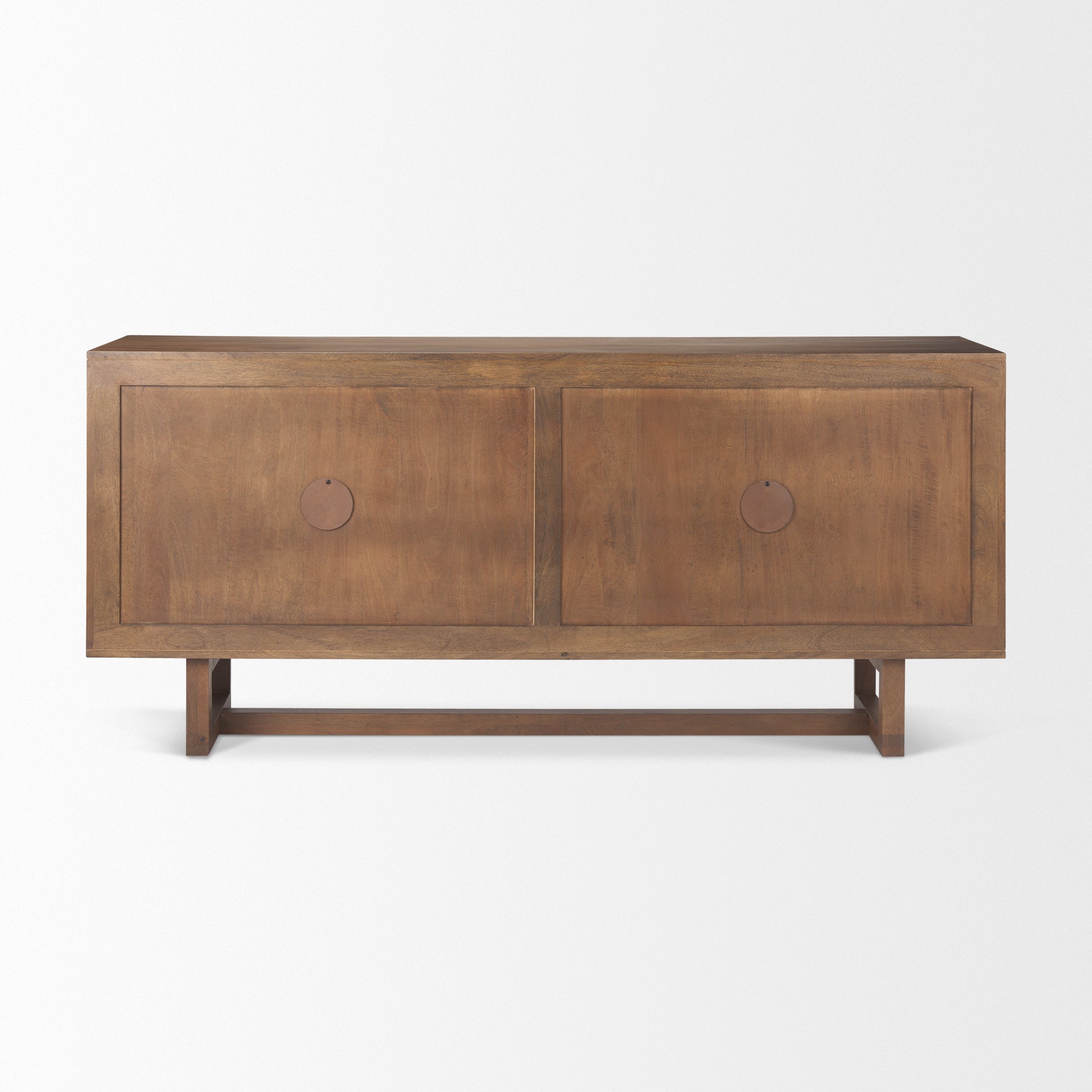 Grier Medium Brown Solid Wood W/Cane Sideboard - Central Designs