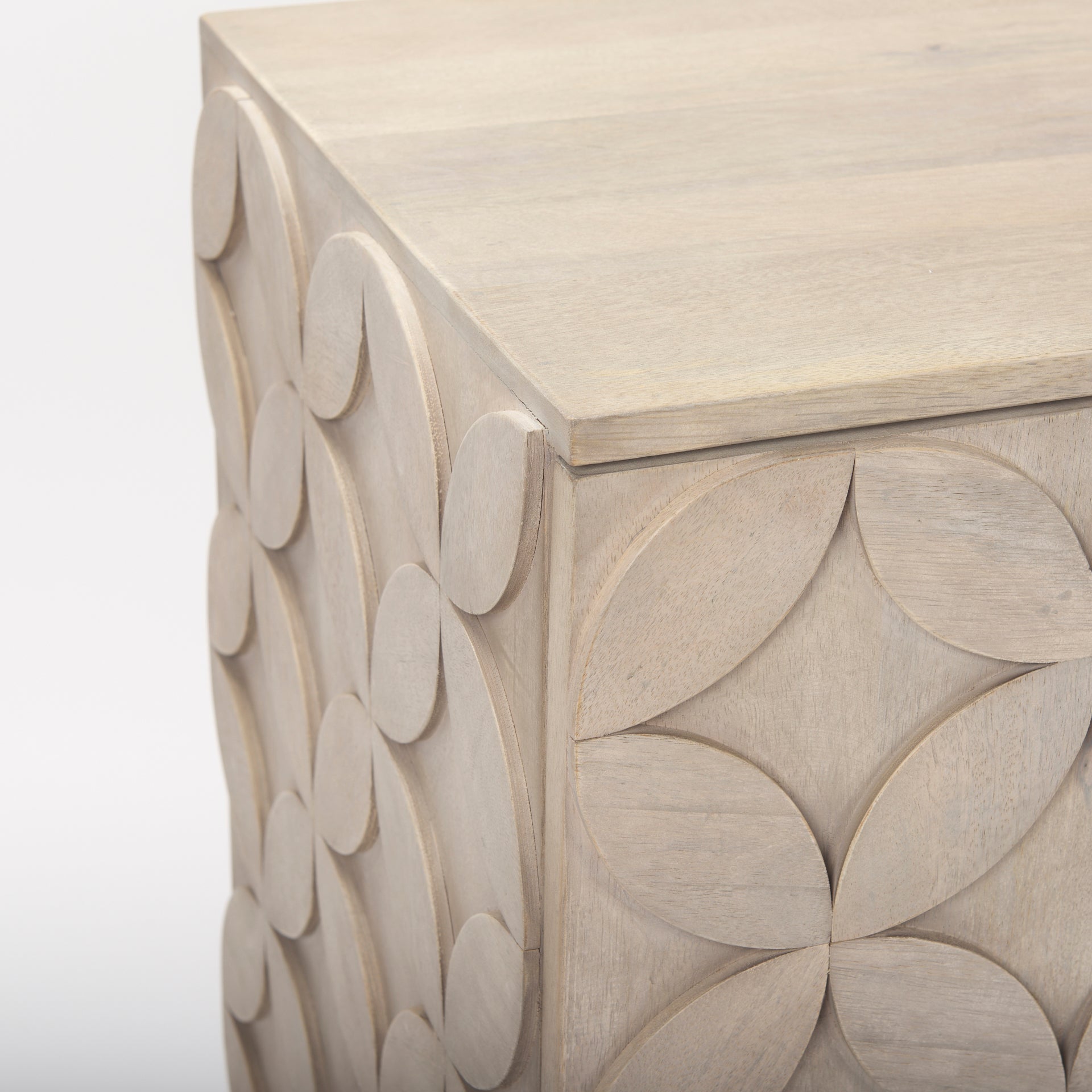 Excelsior 36.0L x 18.0W x 32.5H Light Brown Wood Gold Iron Base Accent Cabinet - Central Designs