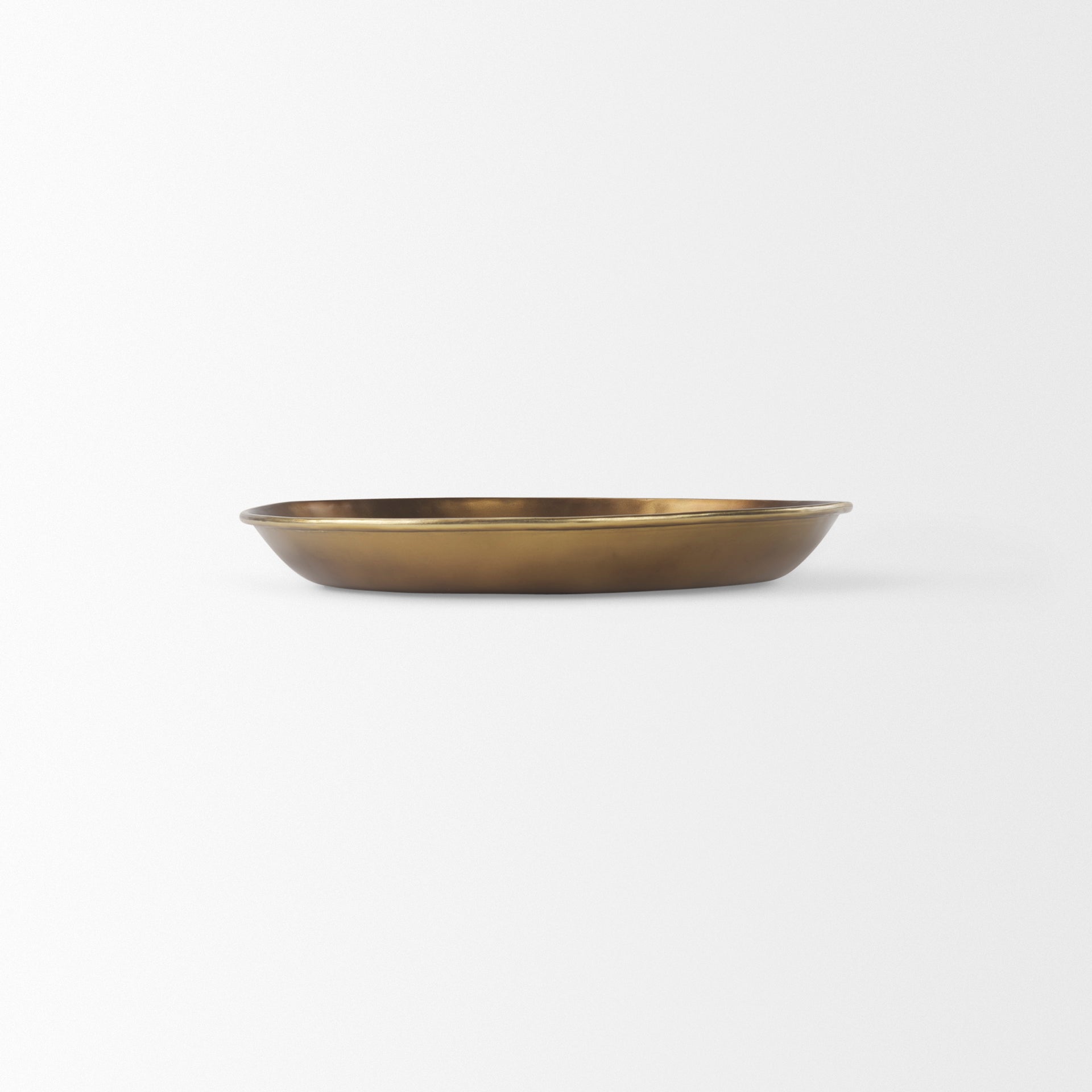 Eagan 16.0L x 16.0W x 1.5H Brass Aluminium Tray Small