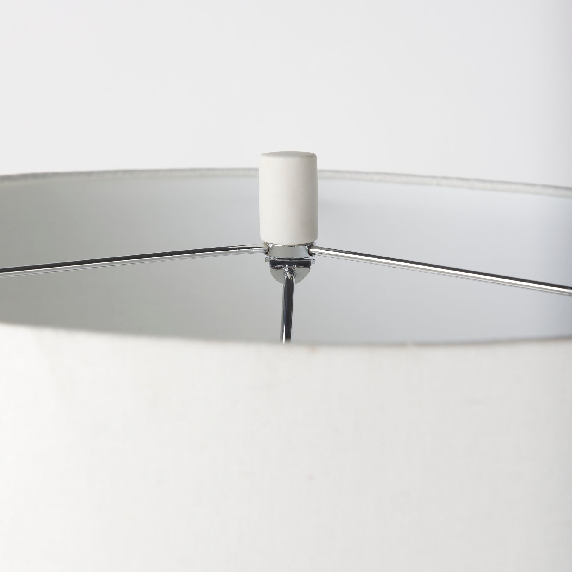 Melanie 17.0L x 17.0W x 30.5H White Shade W/White Base Table Lamp