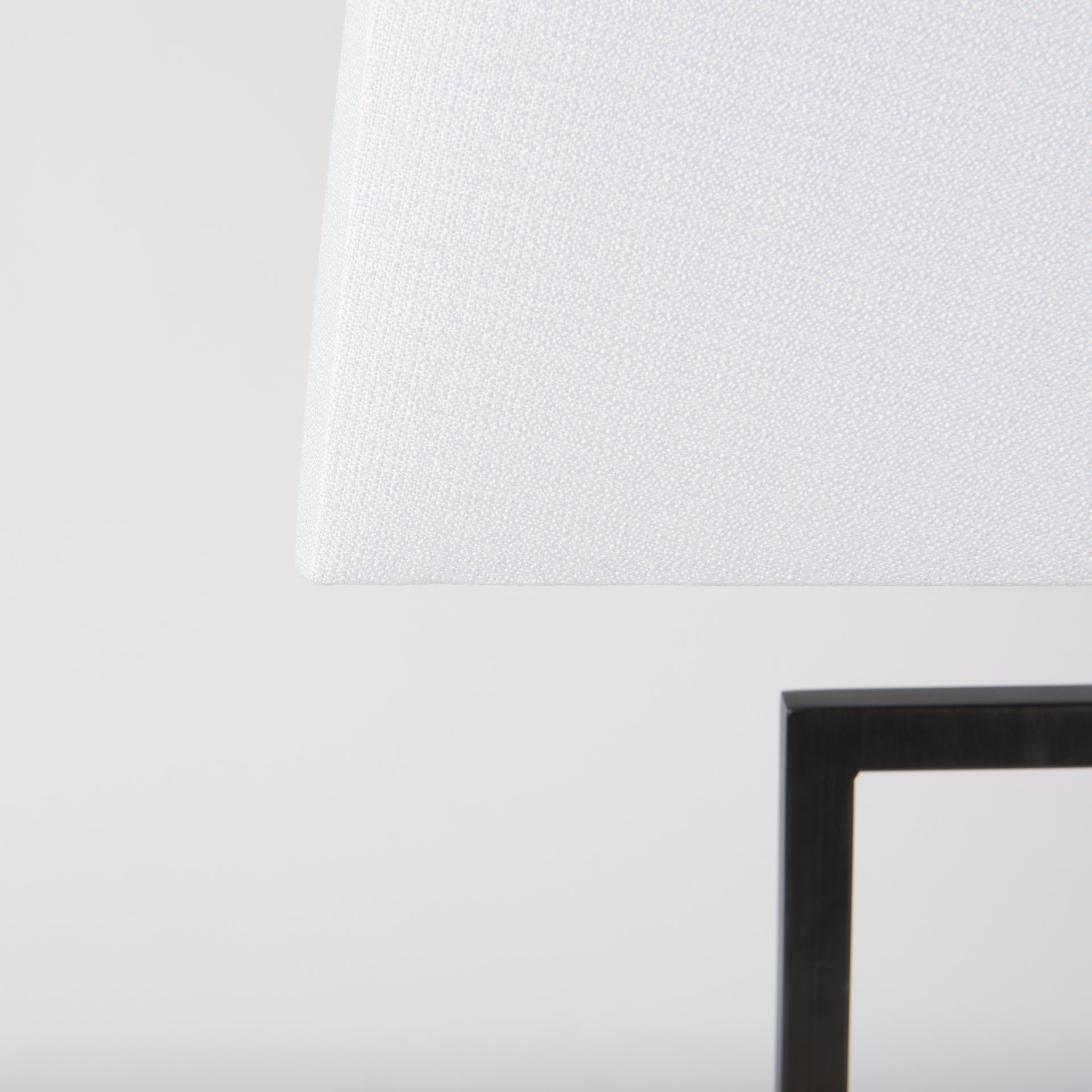 Peyton 14.0L x 9.0W x 26.2H Black Metal W/Marble Cube and White Shade Table Lamp - Central Designs