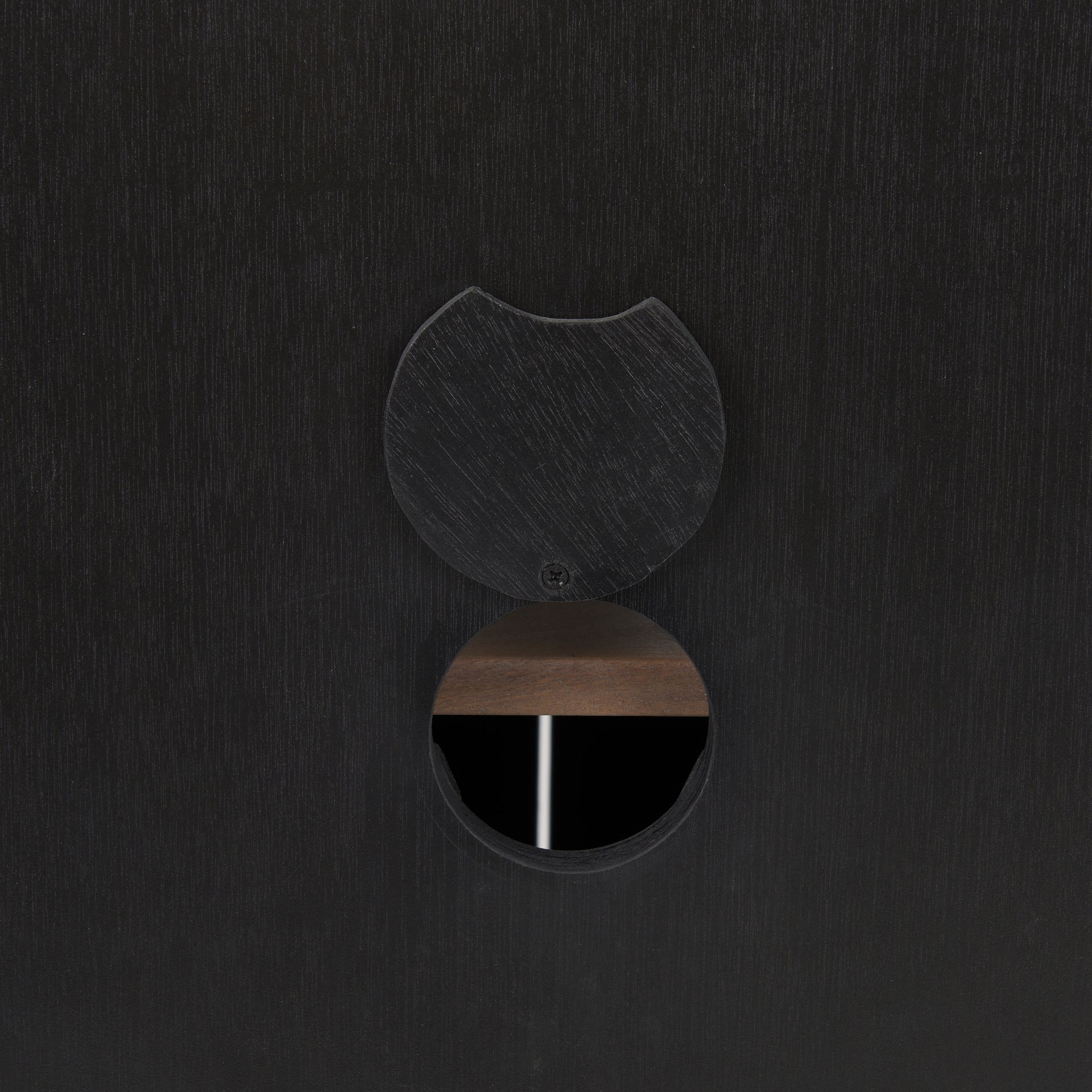 Sloan Black Wood W/Black Metal Frame Accent Cabinet - Central Designs