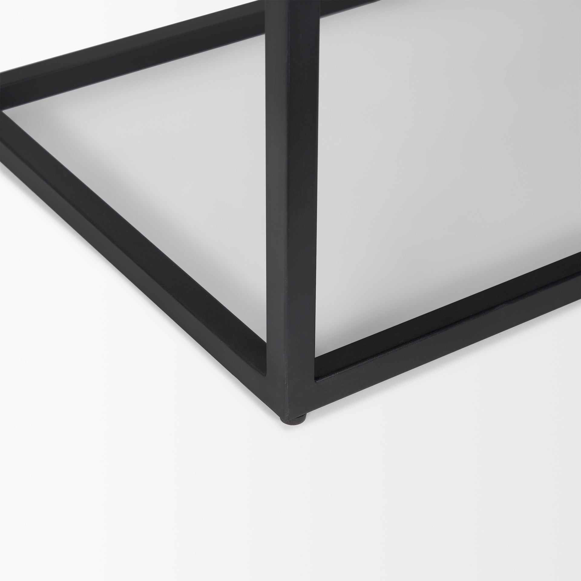 Sloan Black Wood W/Black Metal Frame Side Table - Central Designs