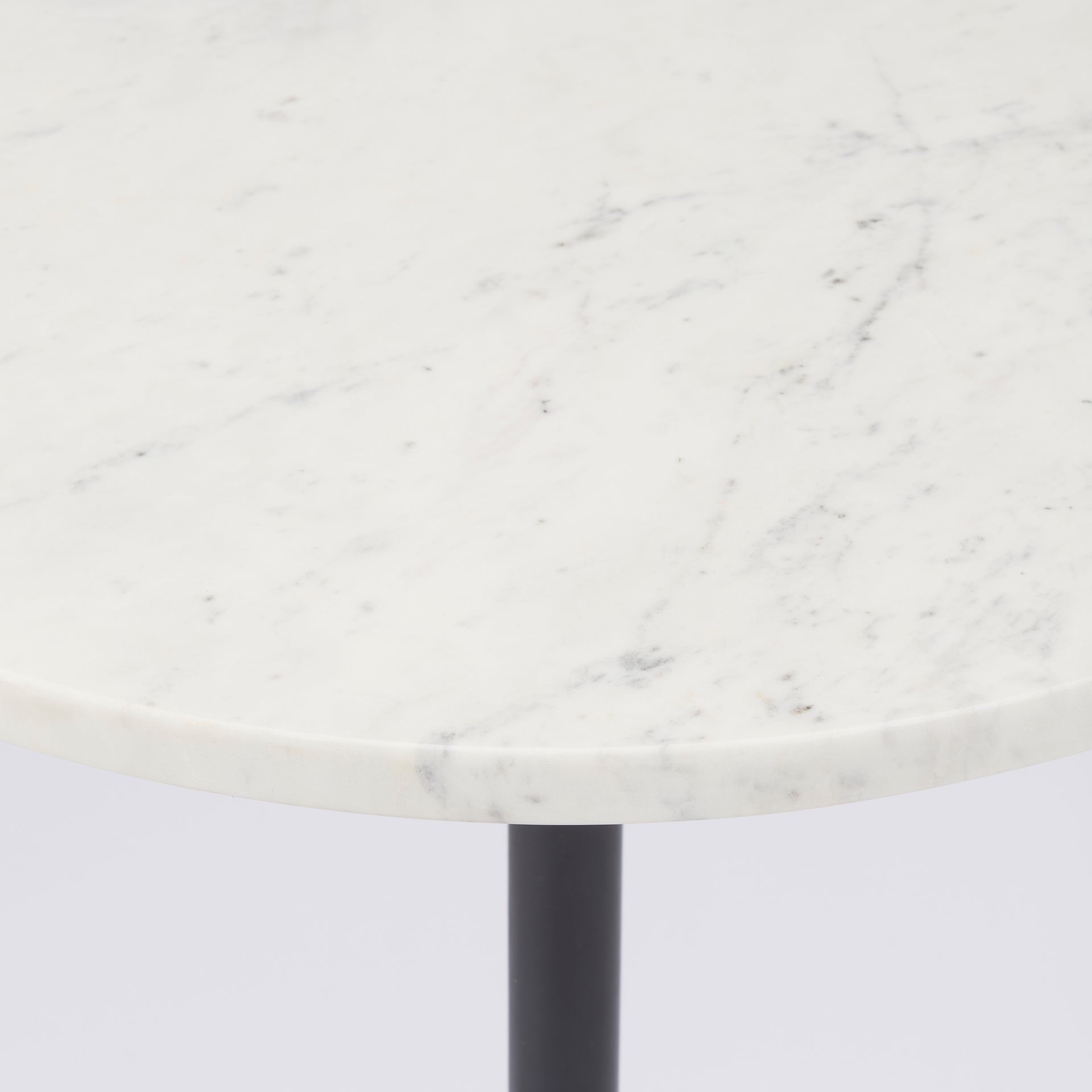 Maxwell Marble Top Pedestal End/Side Table - Central Designs