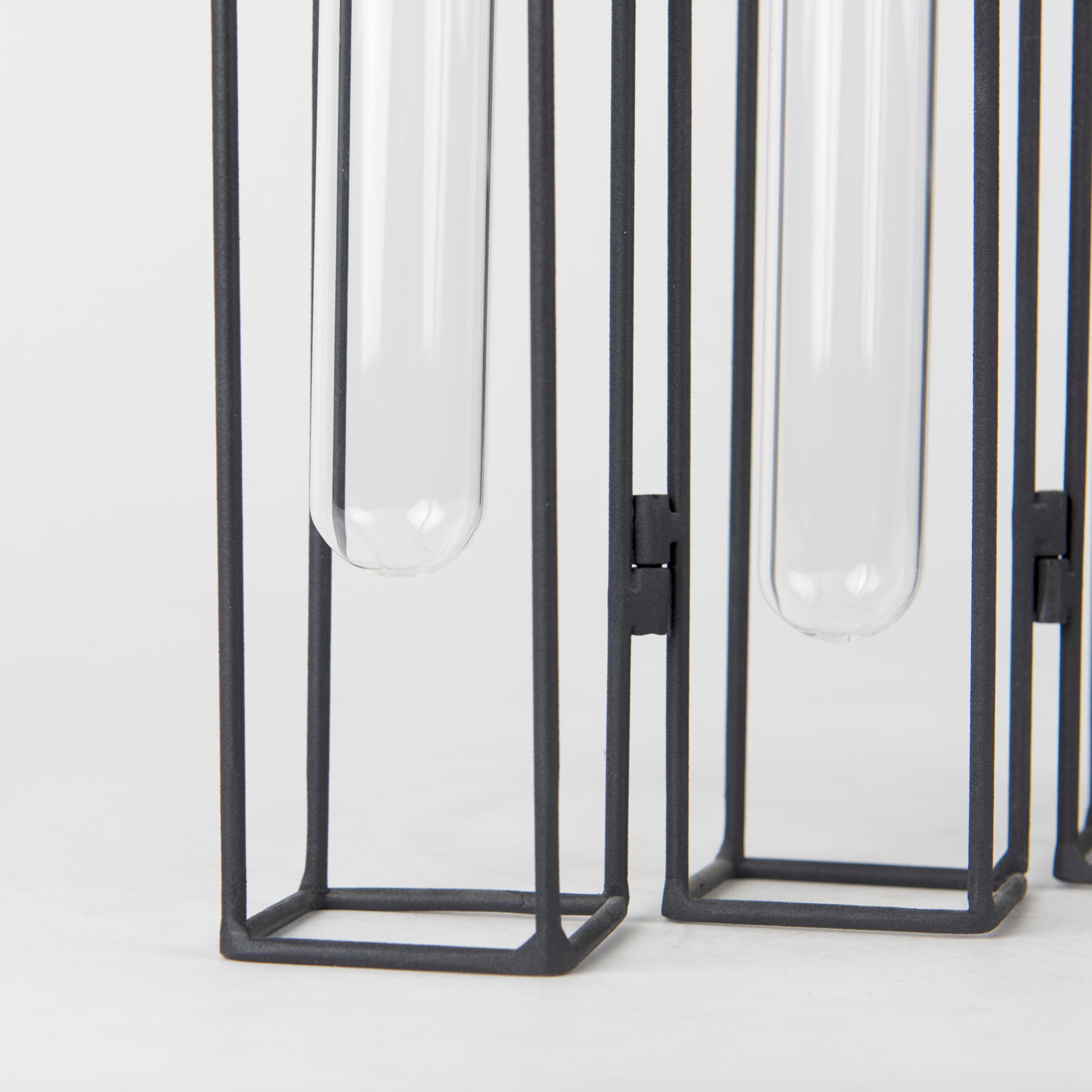 Mila 13.4L x 2.5W x 11.0H Metal and Glass Decorative Accent - Central Designs