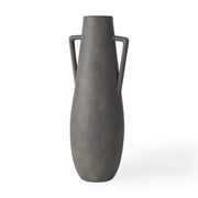 Kilian Tall Matte Brown - Gray Double Ear Vase - Central Designs