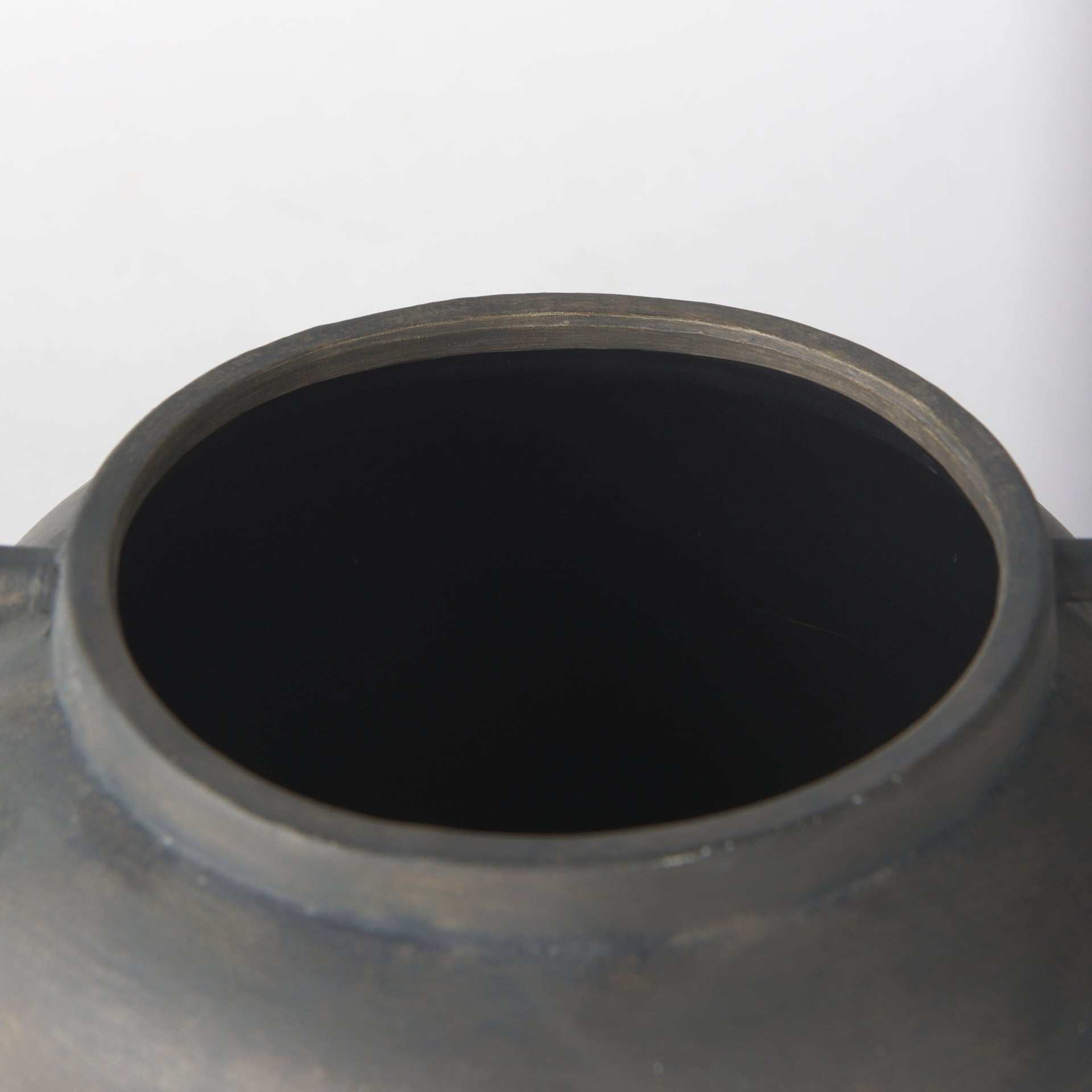 Kilian Short Brown - Gray Double Ear Vase - Central Designs