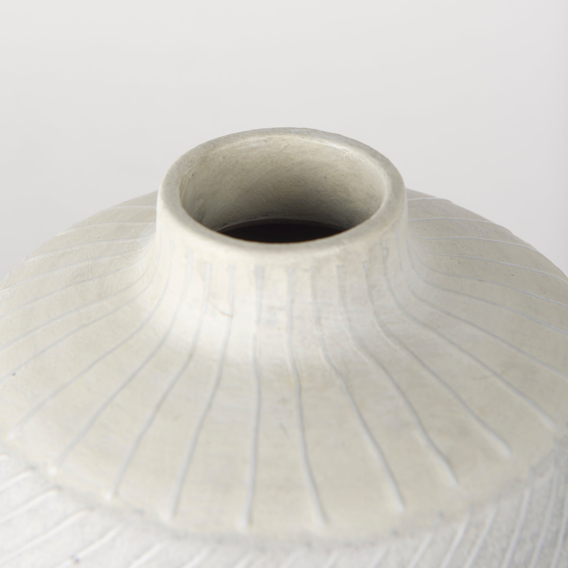 Blume 10H Off - White w/ Gray Textured Vase - Central Designs