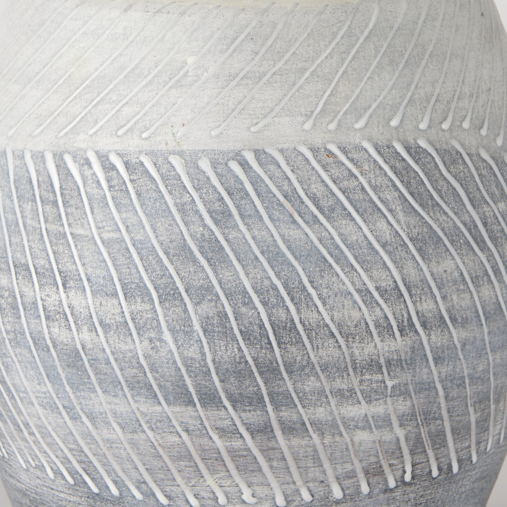 Blume 10H Off - White w/ Gray Textured Vase - Central Designs