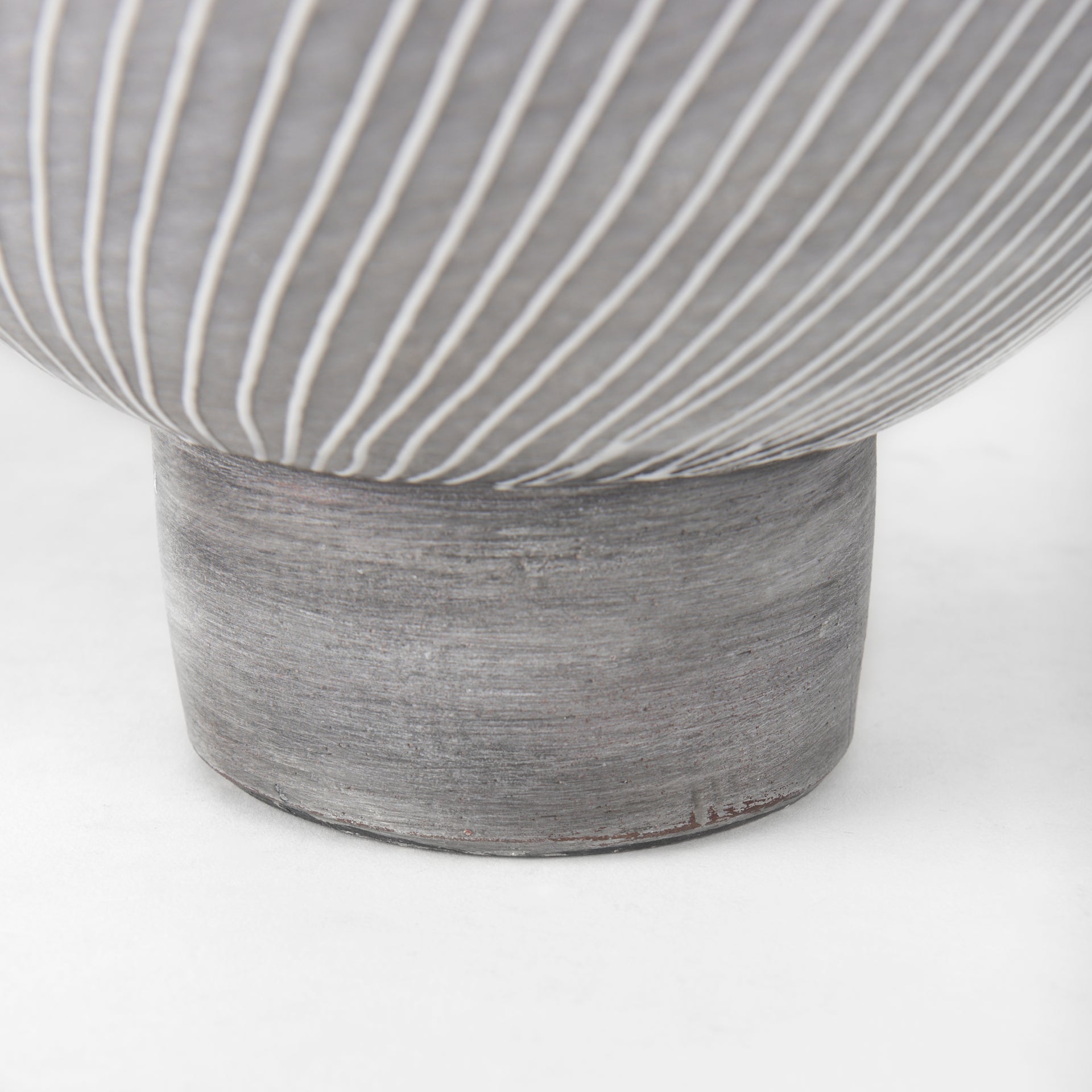 Blume 12.5H Off - White w/ Gray Textured Vase - Central Designs