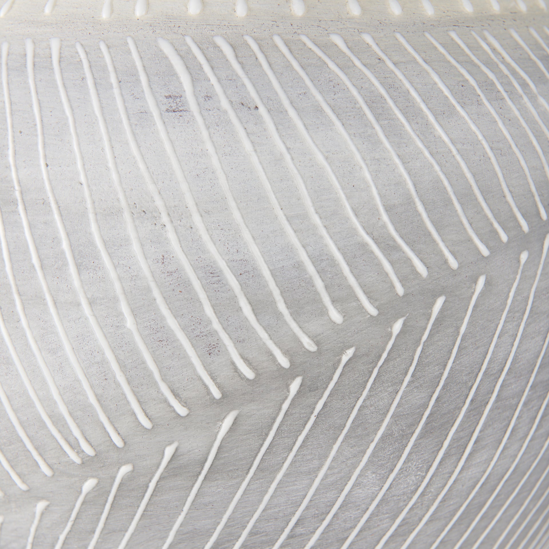 Blume 12.5H Off - White w/ Gray Textured Vase - Central Designs