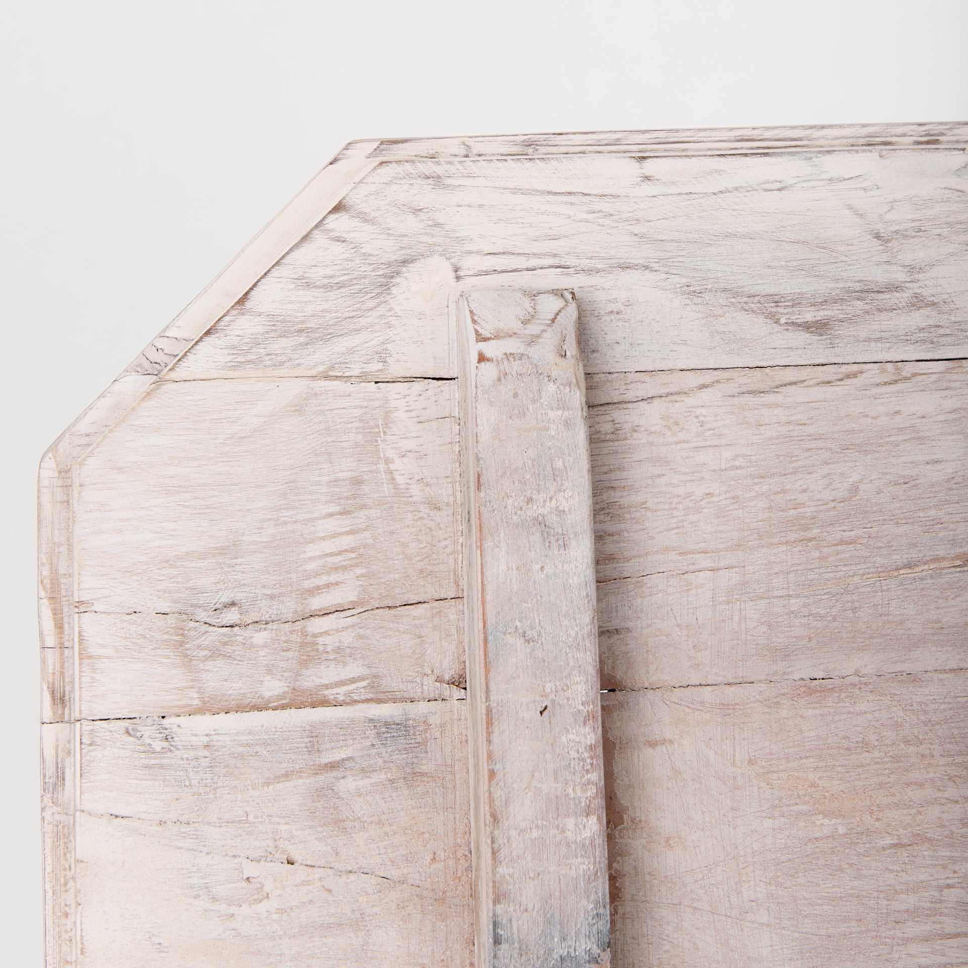 Esagono Octagonal Reclaimed Wood End/Side Table w/ Storage - Central Designs