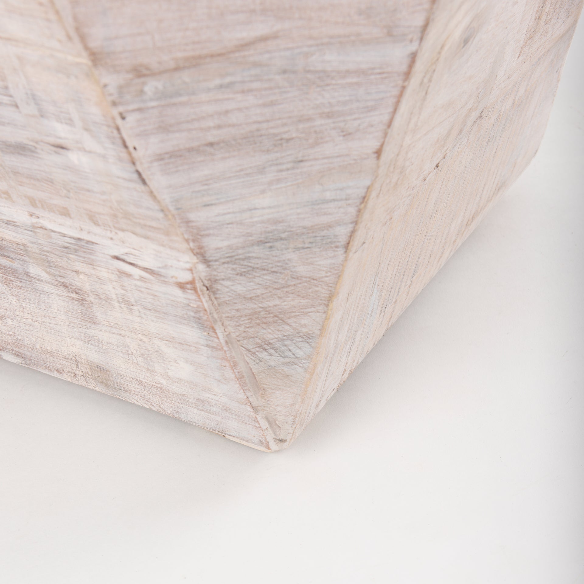 Esagono Octagonal Reclaimed Wood End/Side Table w/ Storage - Central Designs