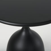 Talulla 16.5L x 16.5W x 19.7H Matte Black Metal Accent Table - Central Designs
