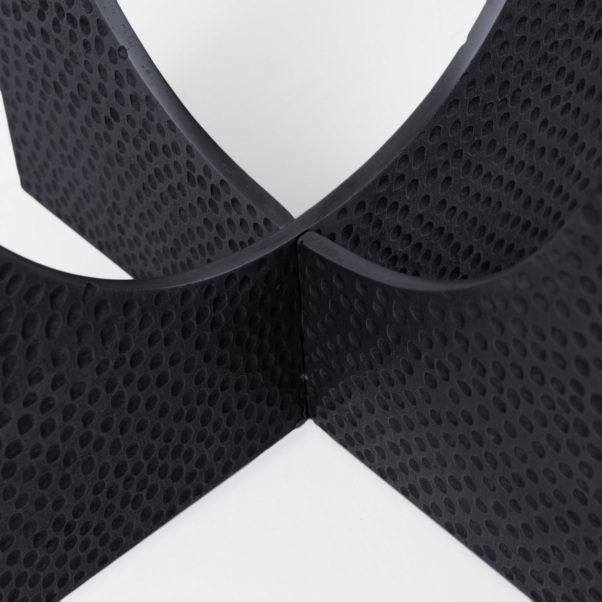 Preston 23"H White Marble Top w/ Matte Black Metal Accent Table - Central Designs