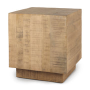 Hayden Light Brown Wood End/Side Table - Central Designs