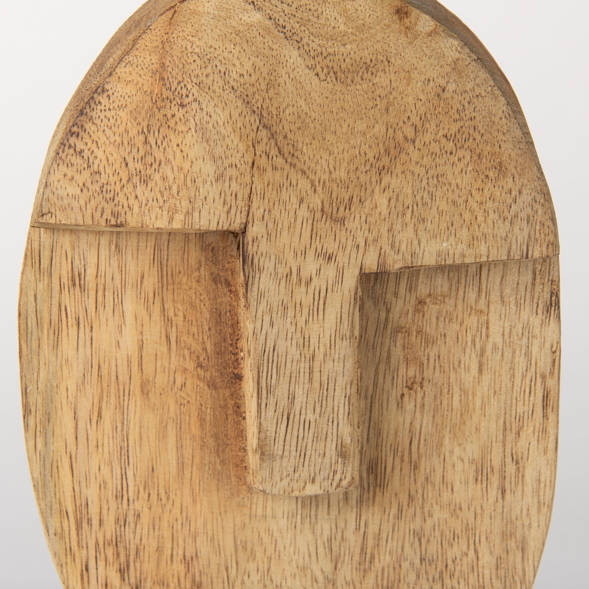 Ivan Medium Wooden Head Sculpture - Central Designs