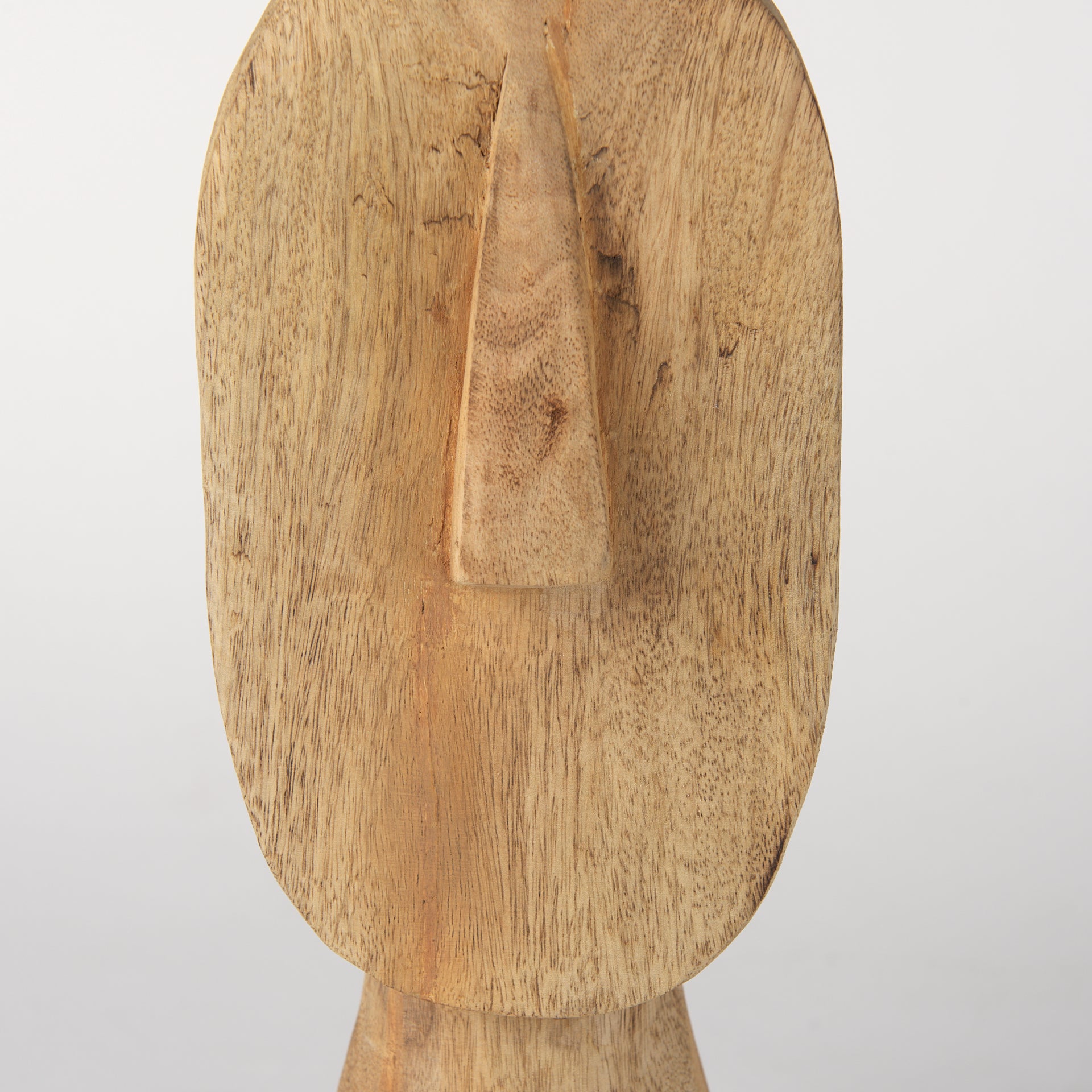 Ivan Large Wooden Head Sculpture - Central Designs