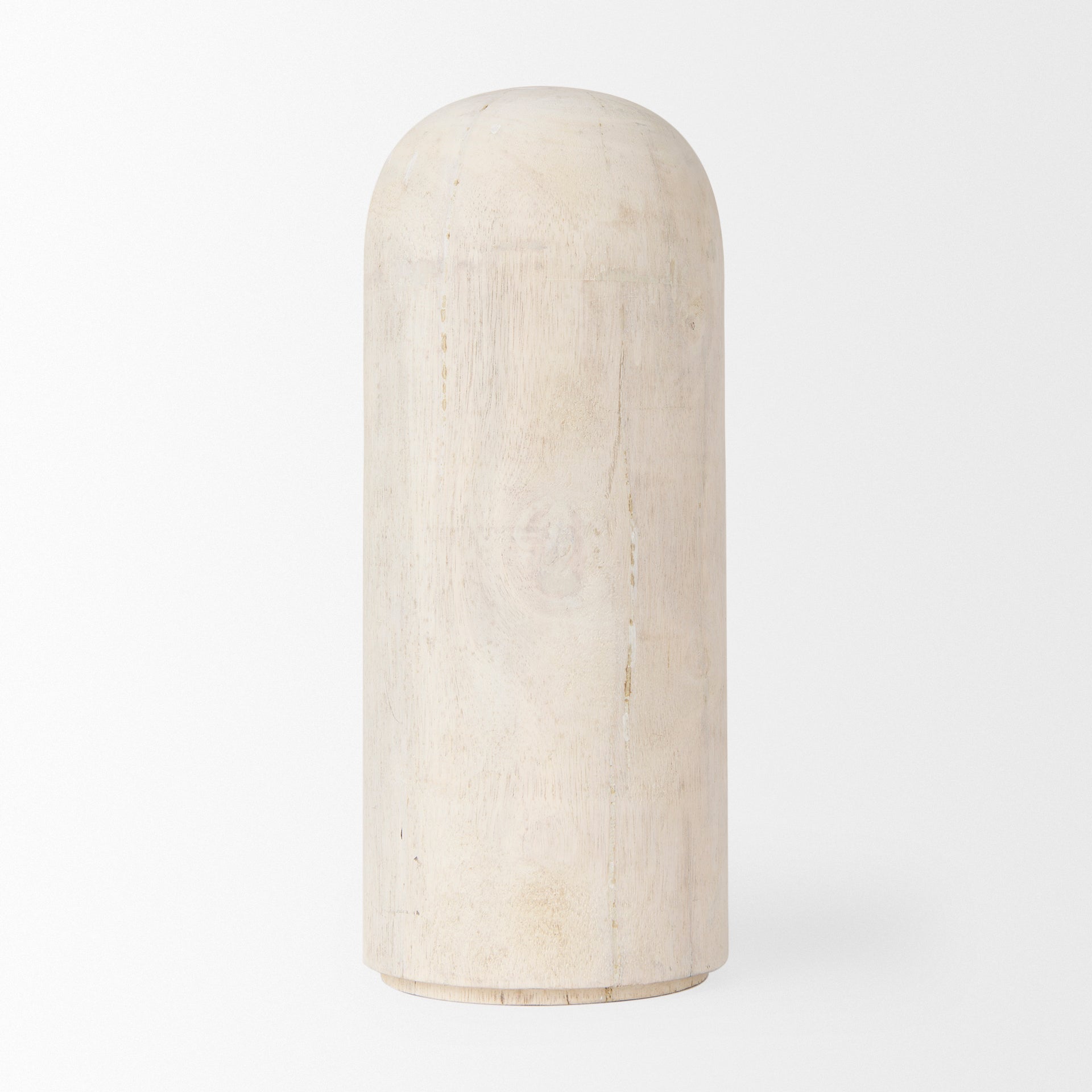 Knox Tall White - Wash Wood Decorative Object - Central Designs
