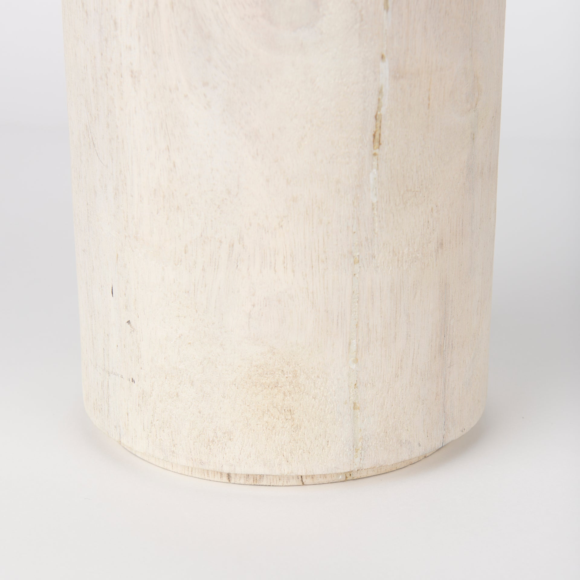 Knox Tall White - Wash Wood Decorative Object - Central Designs