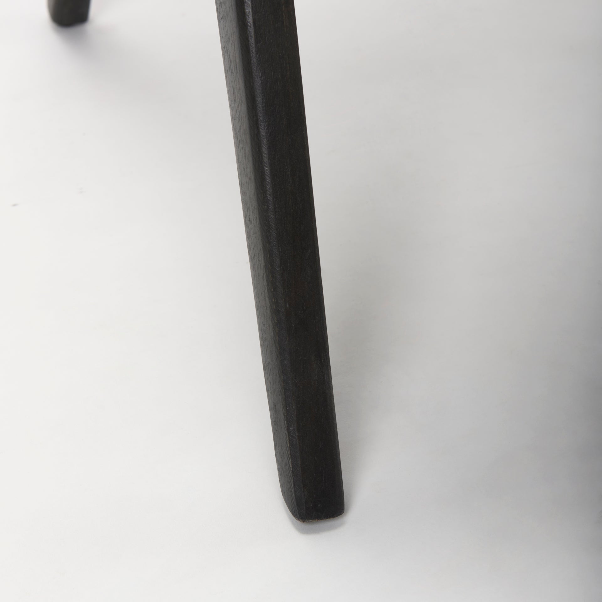 Donna Black Wood Cane - Back w/ Beige Upholstered Seat Accent Chair - Central Designs