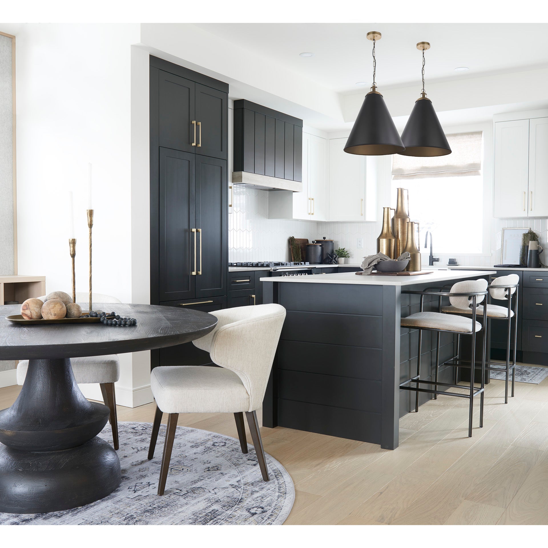 Niles 22.5L x 24.0W x 32.0H Cream Fabric Seat W/ Dark Brown Wooden Legs Wingback Dining Chair