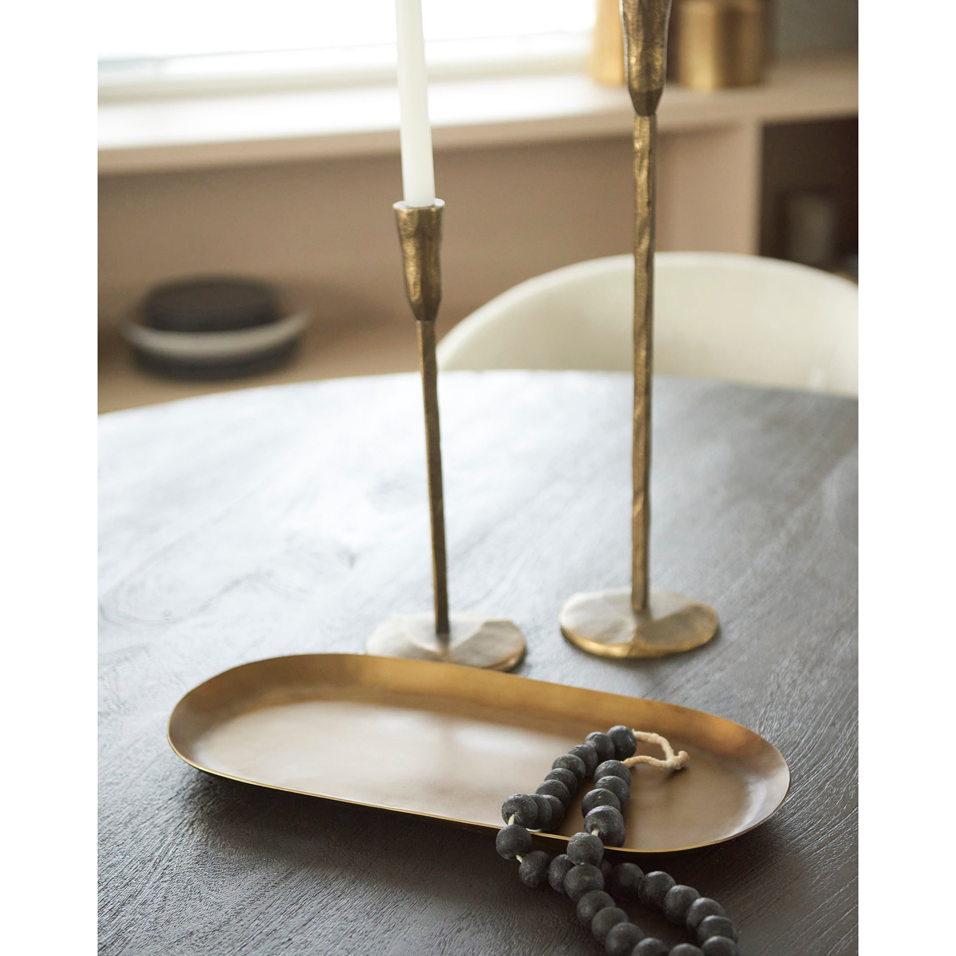 Payson 18.0L x 8.5W x 0.8H Aluminum Candle Tray - Central Designs