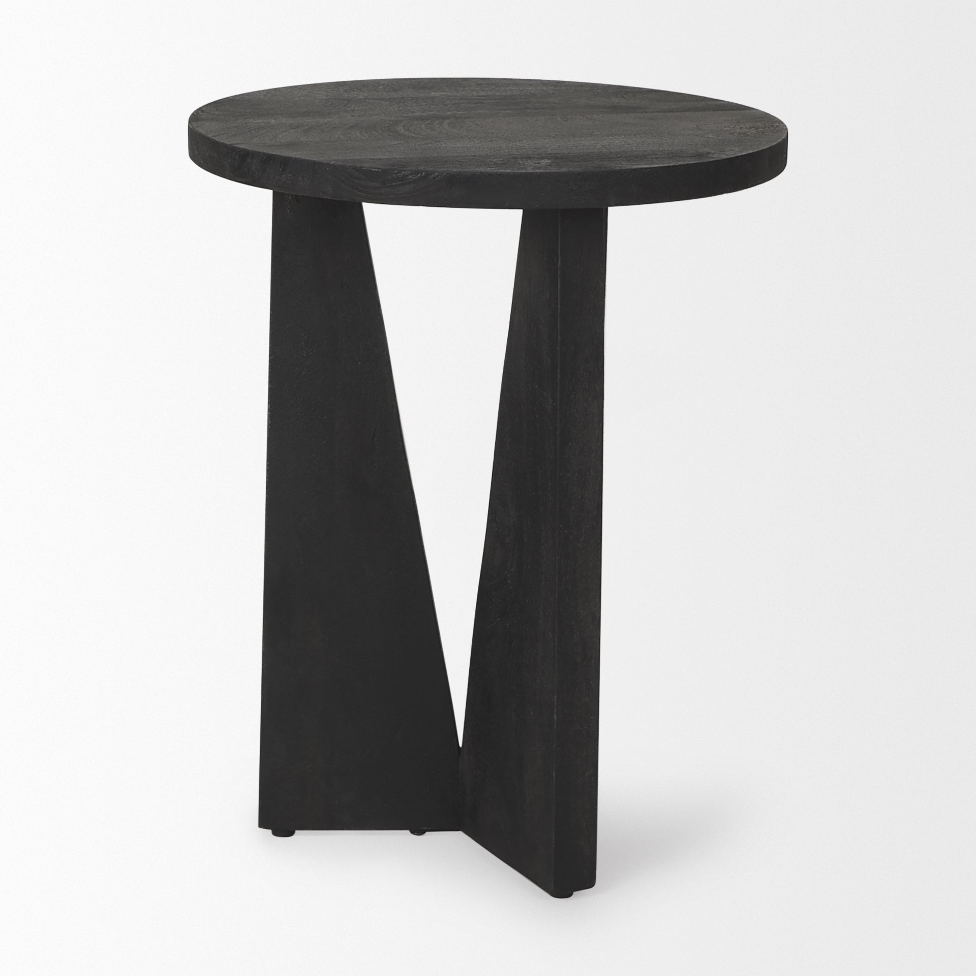 Mattius Black Wood Accent Table - Central Designs