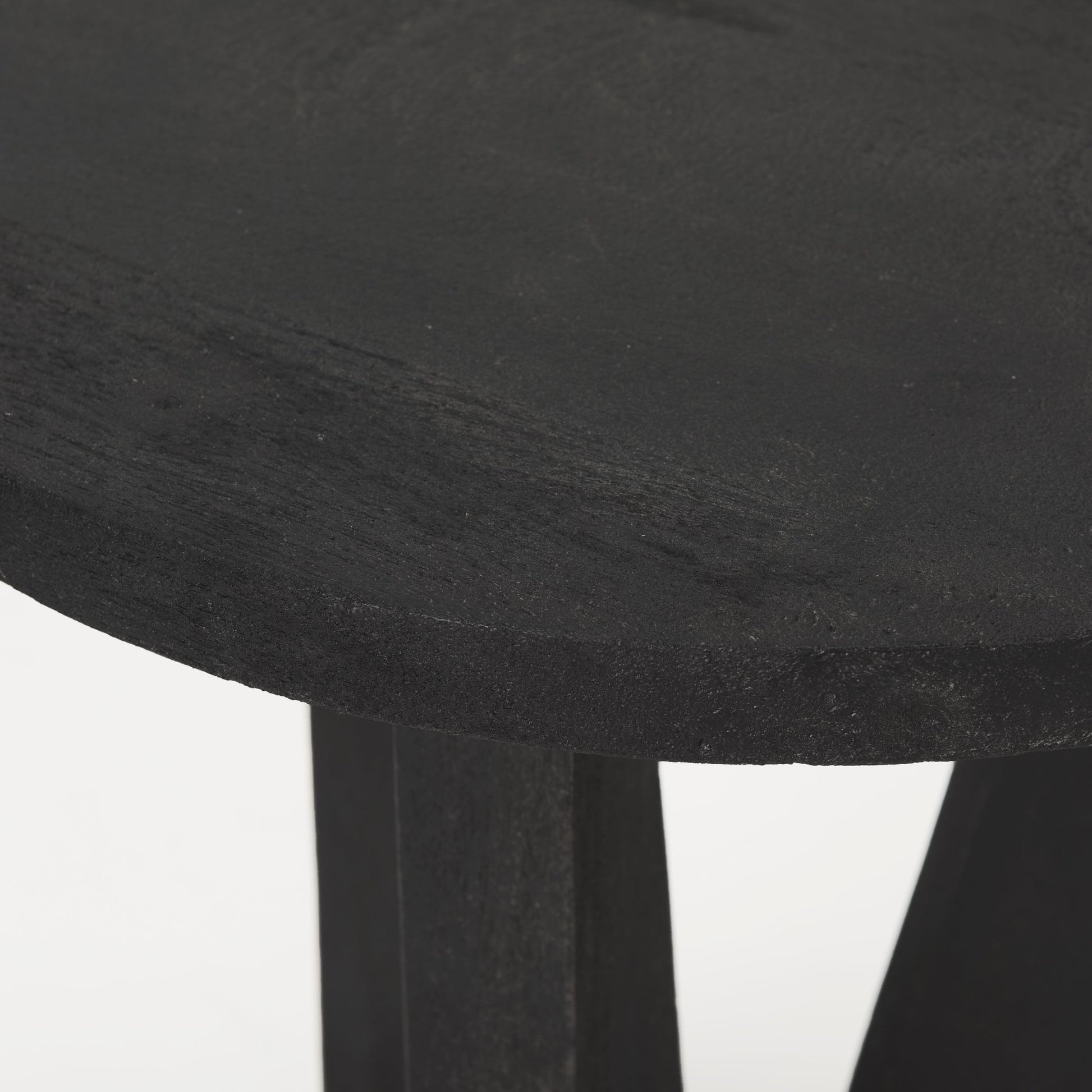Mattius Black Wood Accent Table - Central Designs
