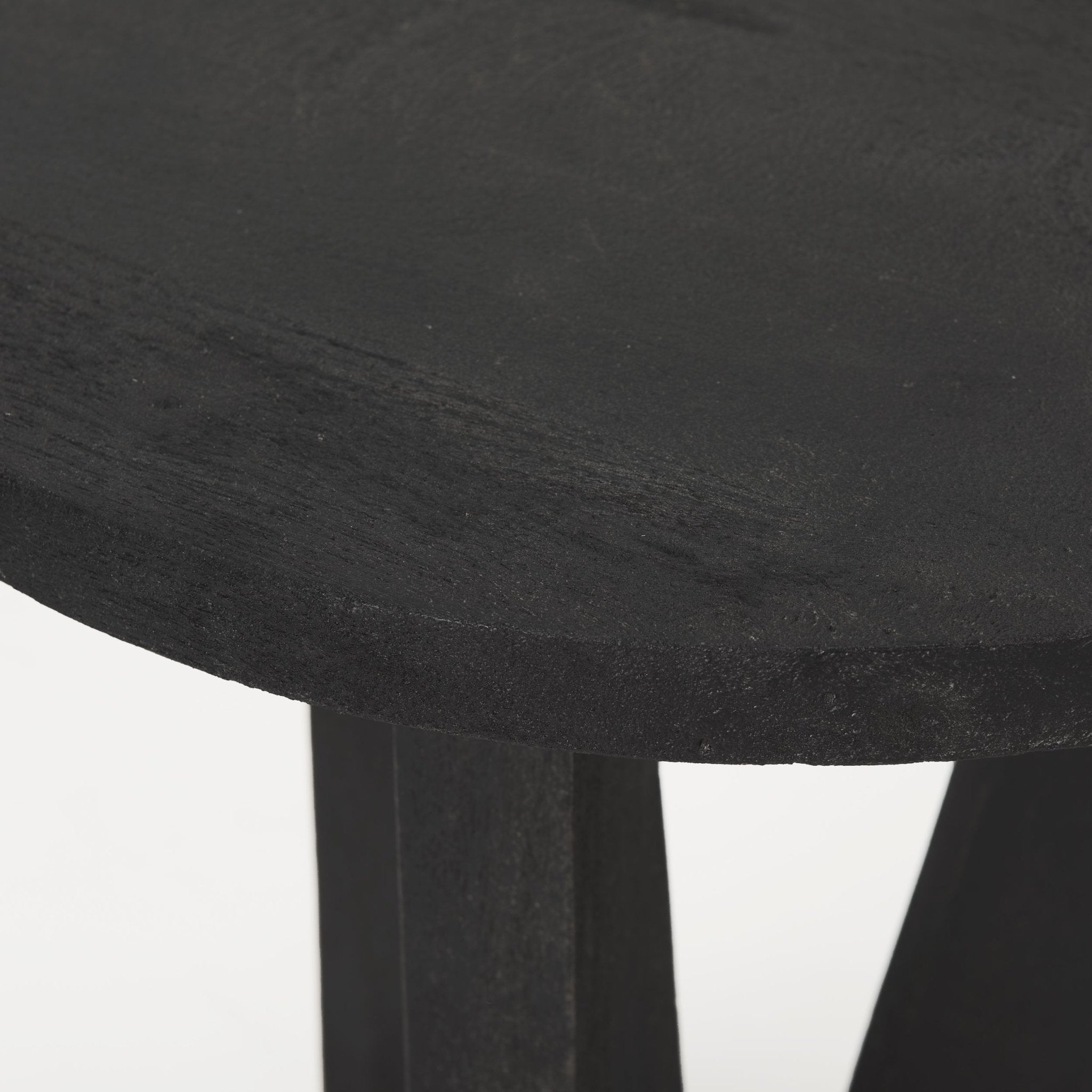 Mattius Black Wood Accent Table - Central Designs