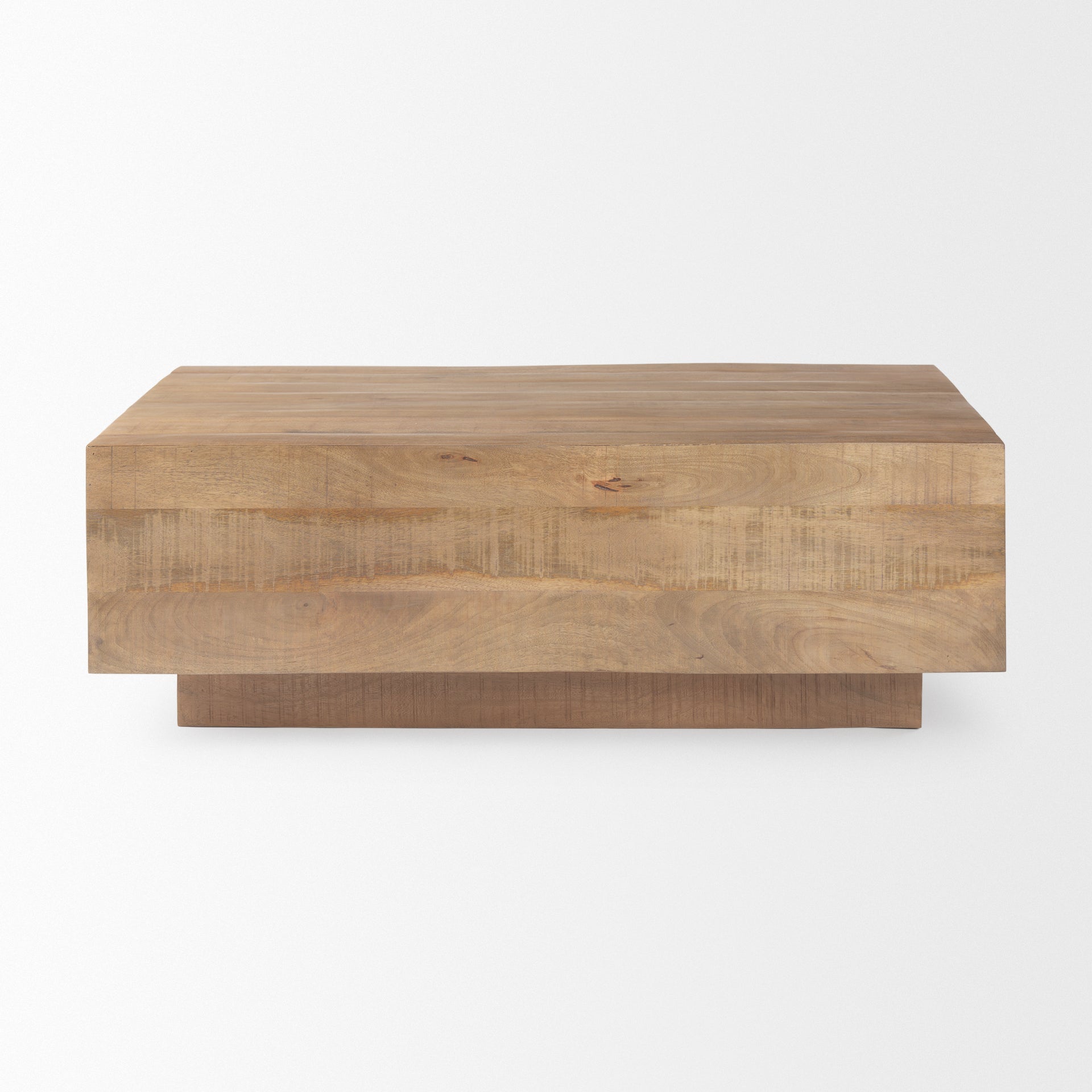 Hayden Light Brown Wood Rectangular Coffee Table - Central Designs