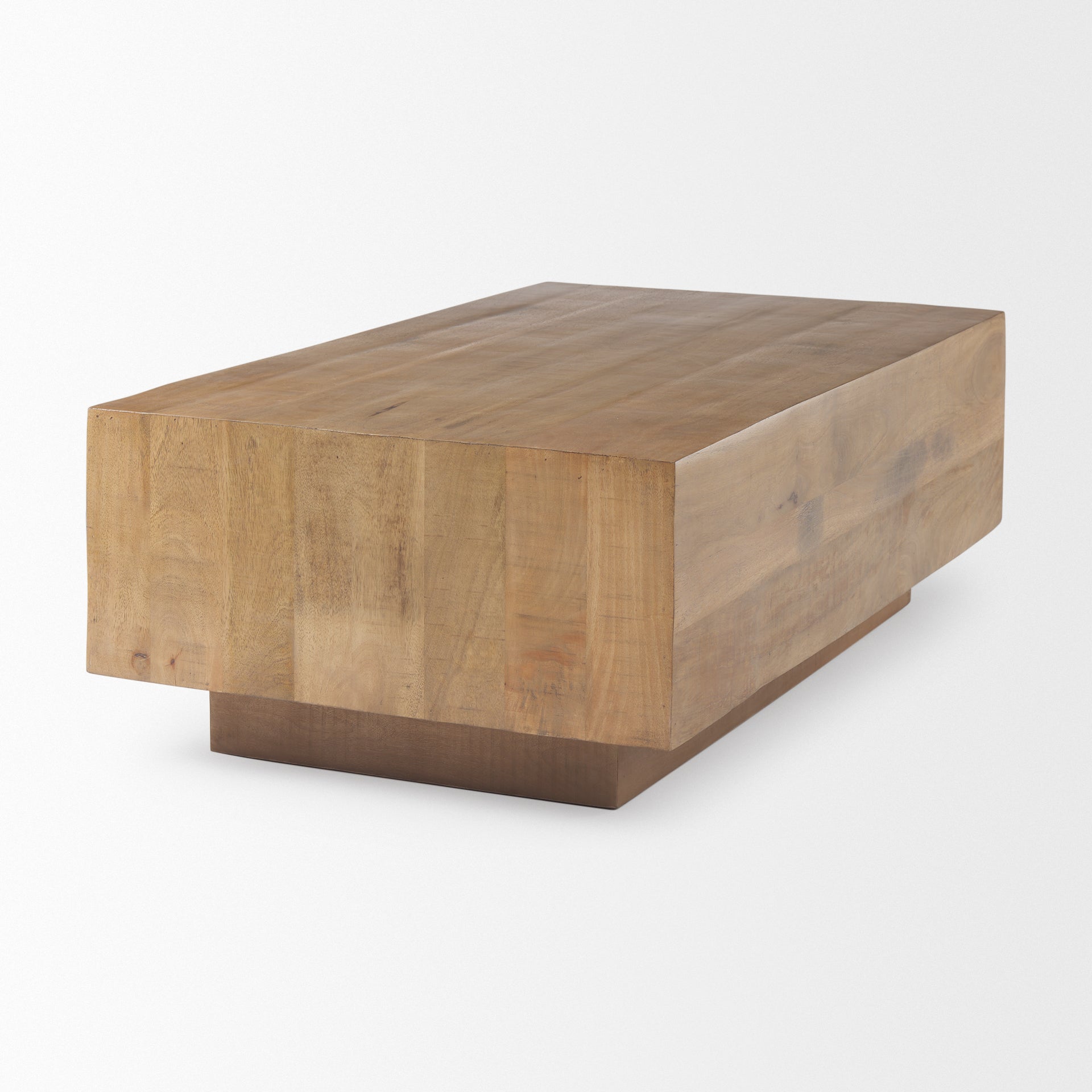 Hayden Light Brown Wood Rectangular Coffee Table - Central Designs