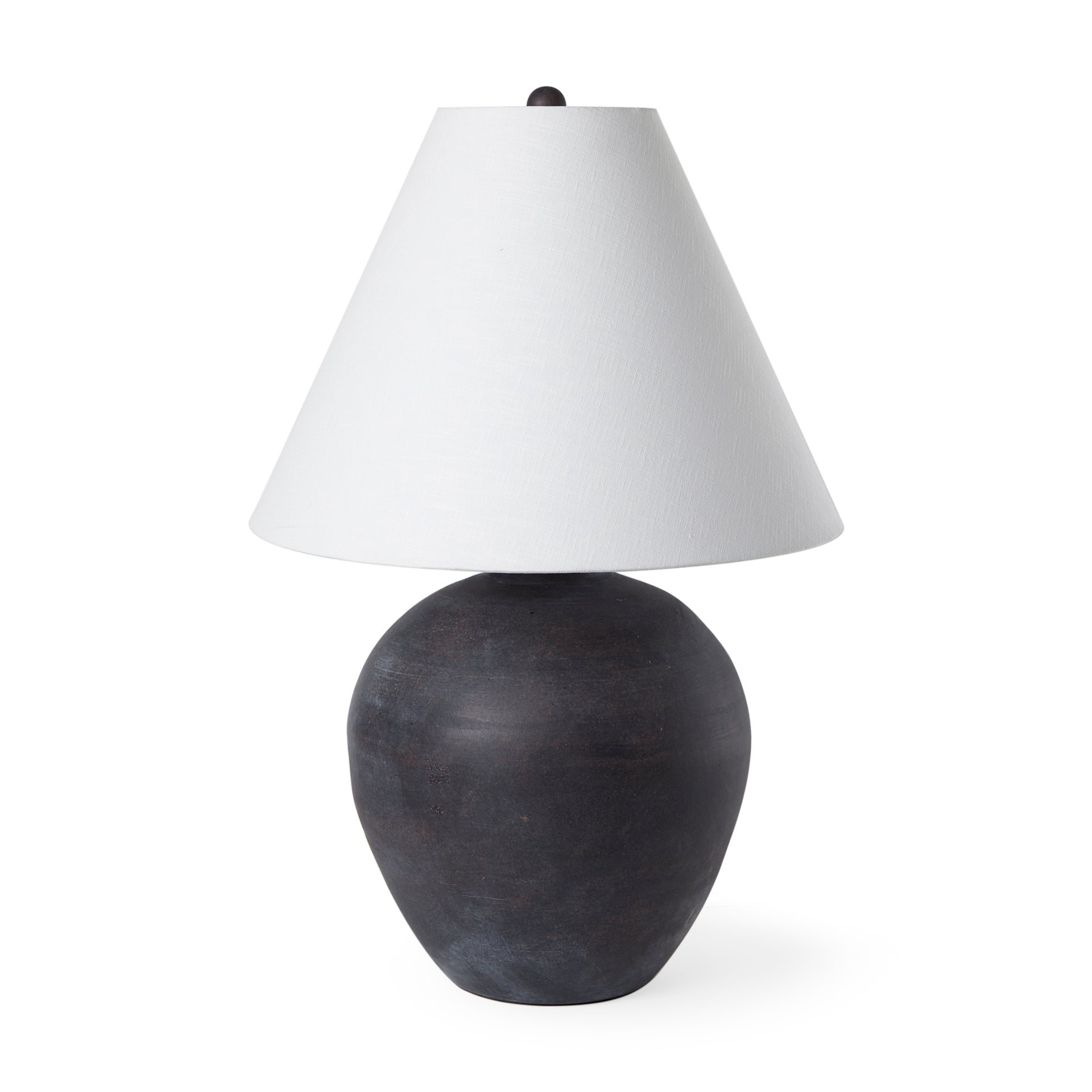Marvin Black Ceramic Table Lamp - Central Designs