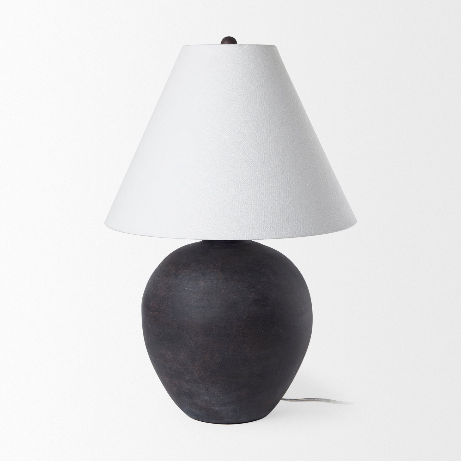 Marvin Black Ceramic Table Lamp - Central Designs