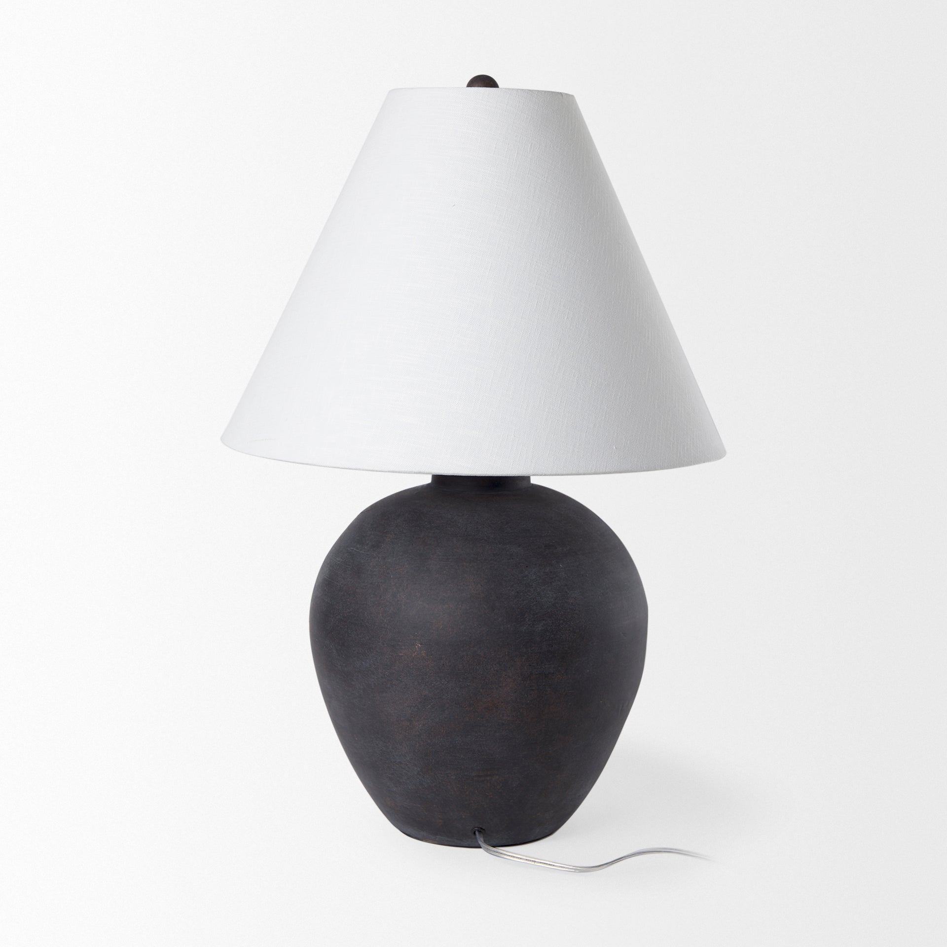 Marvin Black Ceramic Table Lamp - Central Designs