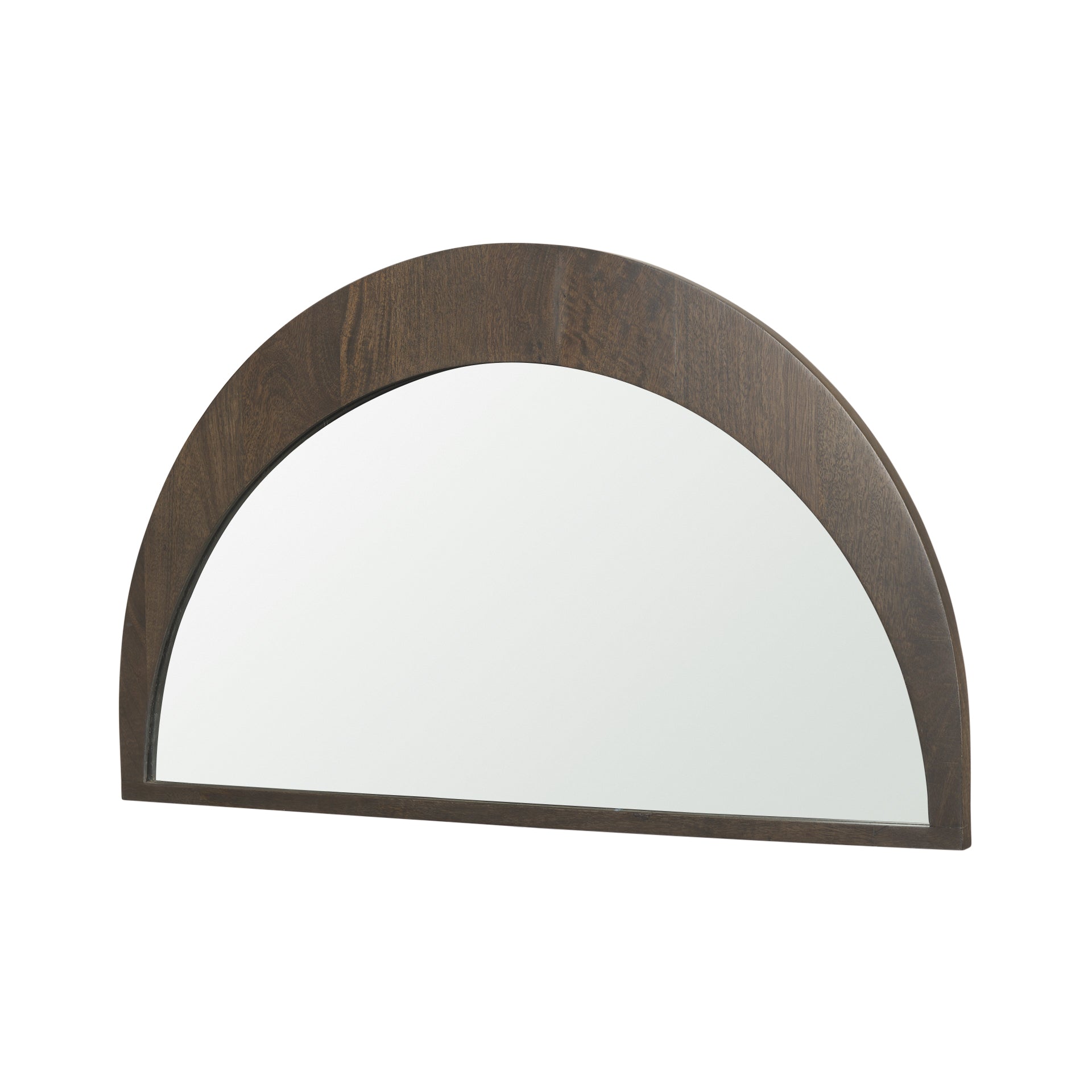 Celeste Dark Brown Wood Small Mirror - Central Designs