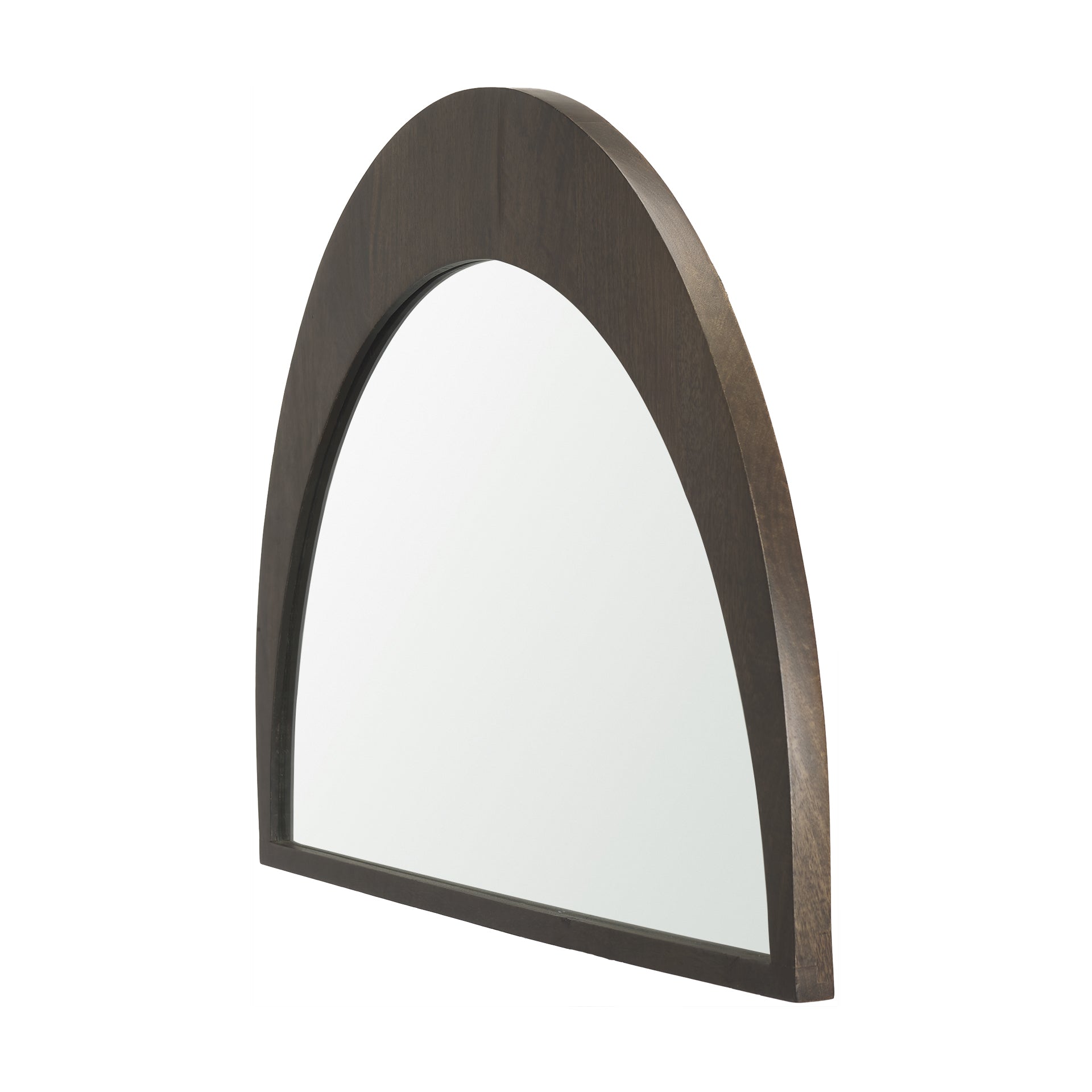 Celeste Dark Brown Wood Small Mirror - Central Designs