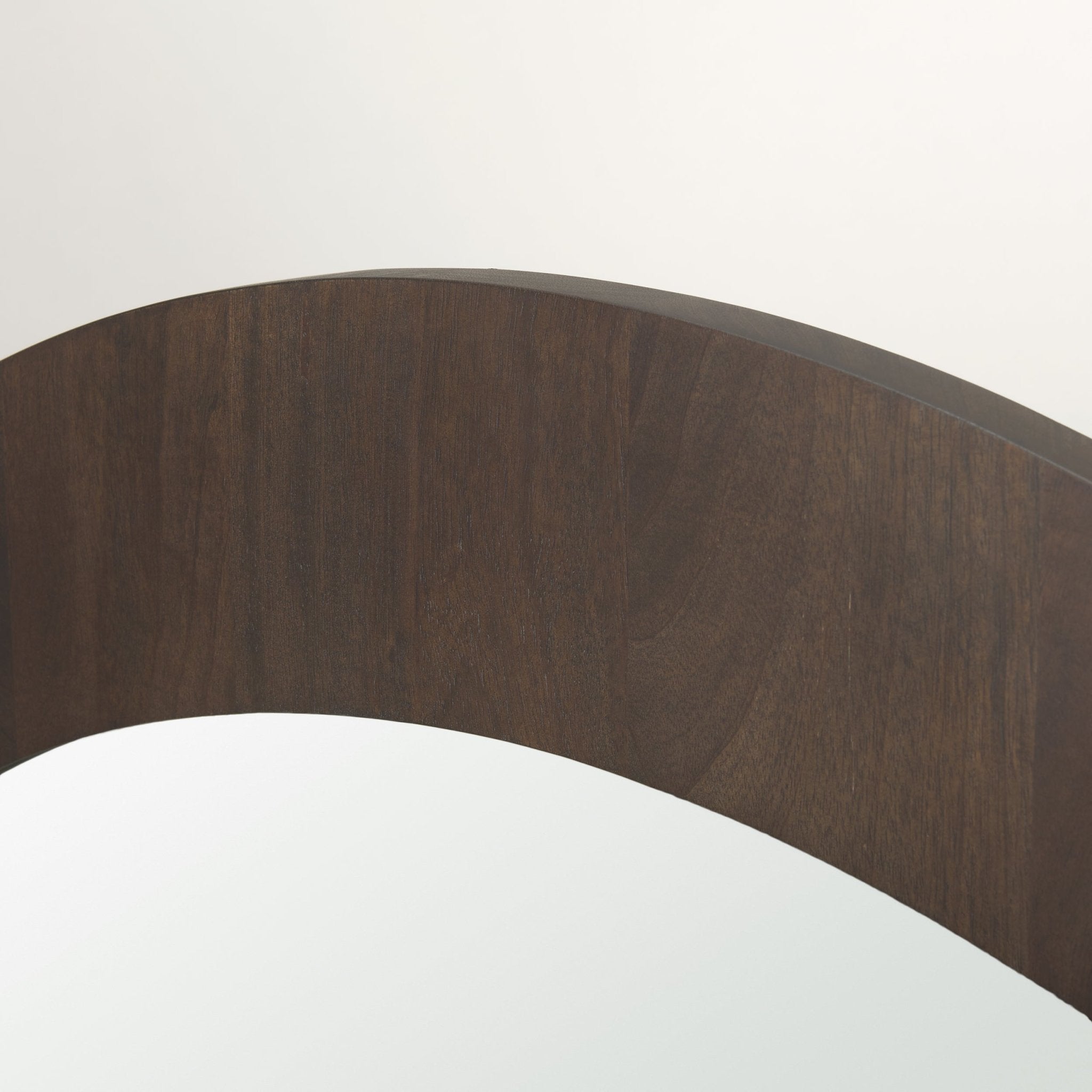 Celeste Dark Brown Wood Large Mirror - Central Designs