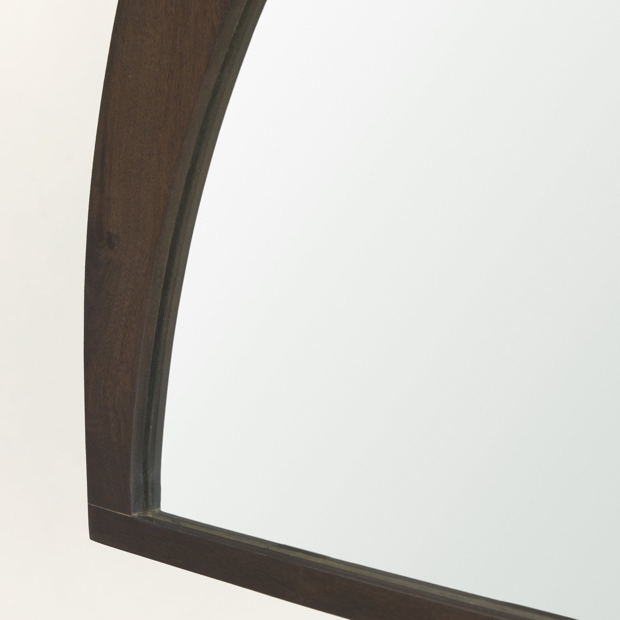 Celeste Dark Brown Wood Large Mirror - Central Designs