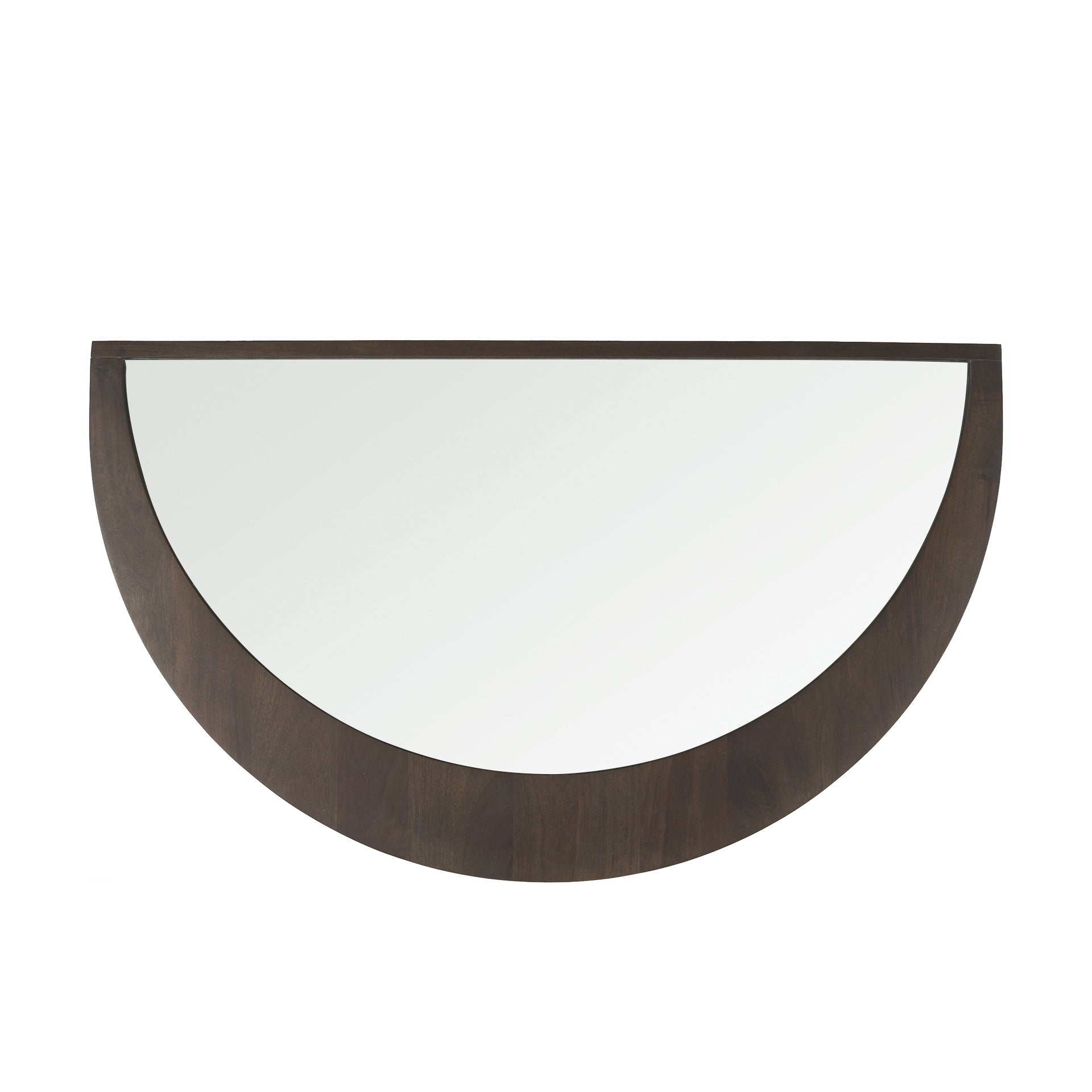 Celeste Dark Brown Wood Large Mirror - Central Designs